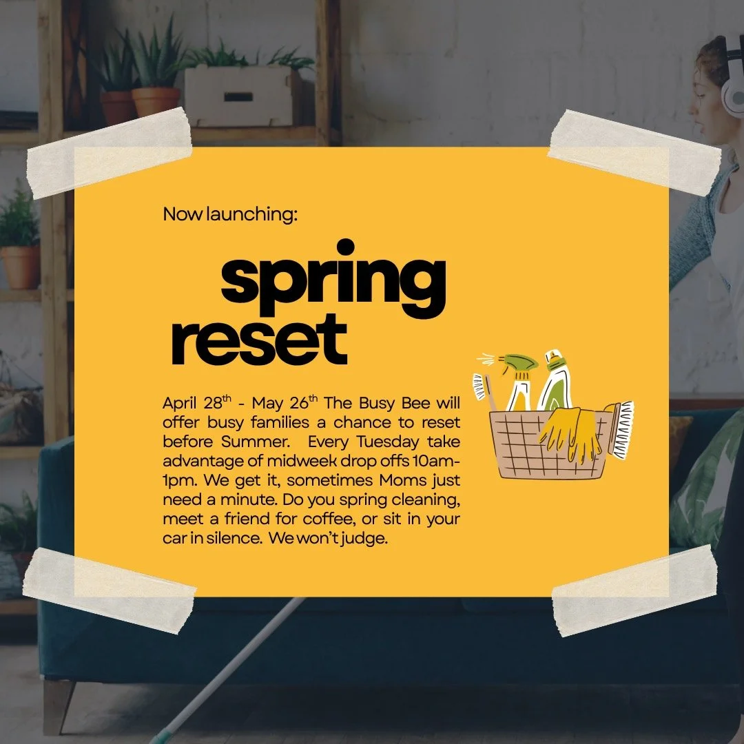 spring reset is officially a thing&hellip; because survival mode isn&rsquo;t a personality trait
starting april 28 through may 26, we&rsquo;re giving you a built-in excuse to take a break (without the guilt spiral)
every tuesday
10am&ndash;1pm drop-o