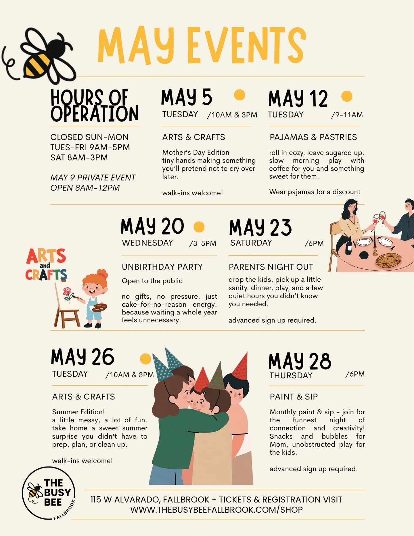 may is doing what may does&hellip; filling your calendar before you&rsquo;ve had your coffee.

we kept it simple, fun, and very &ldquo;leave the house without overthinking it&rdquo; energy:

&bull; arts &amp; crafts (because tiny hands + creativity =