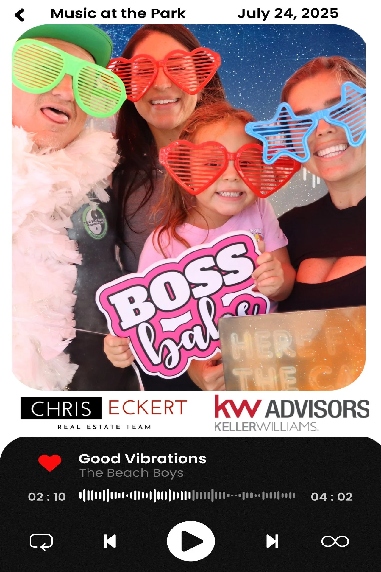 Chris Eckert Real Estate Brings the Vibes to San Mateo Music at the Park – July 24, 2025