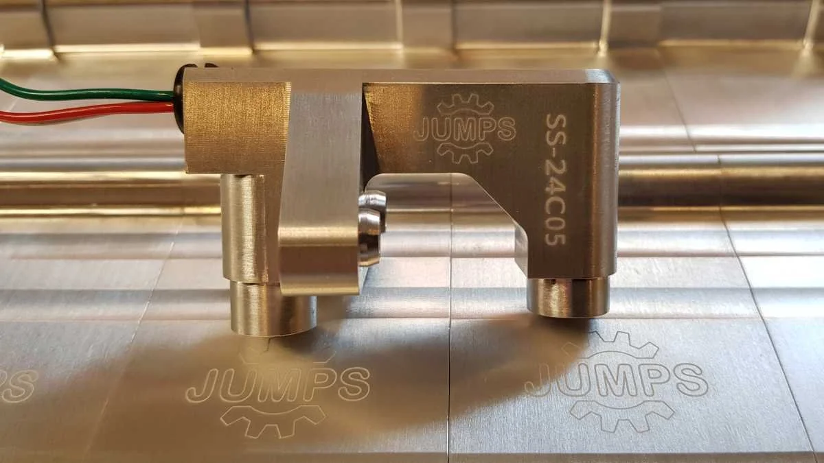 Close up image of JUMPS distance and speed sensors