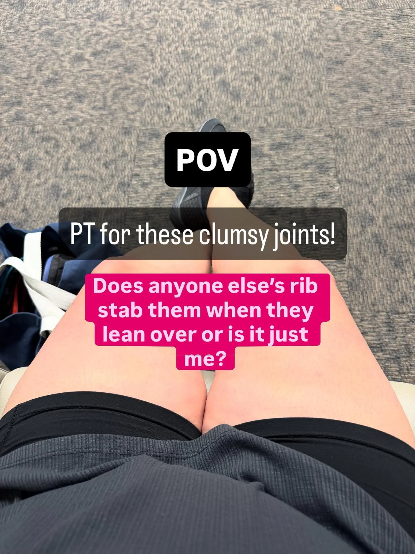 PT to build strength for my hypermobile joints!!! 

#hypermobile #physicaltherapy #disability #women