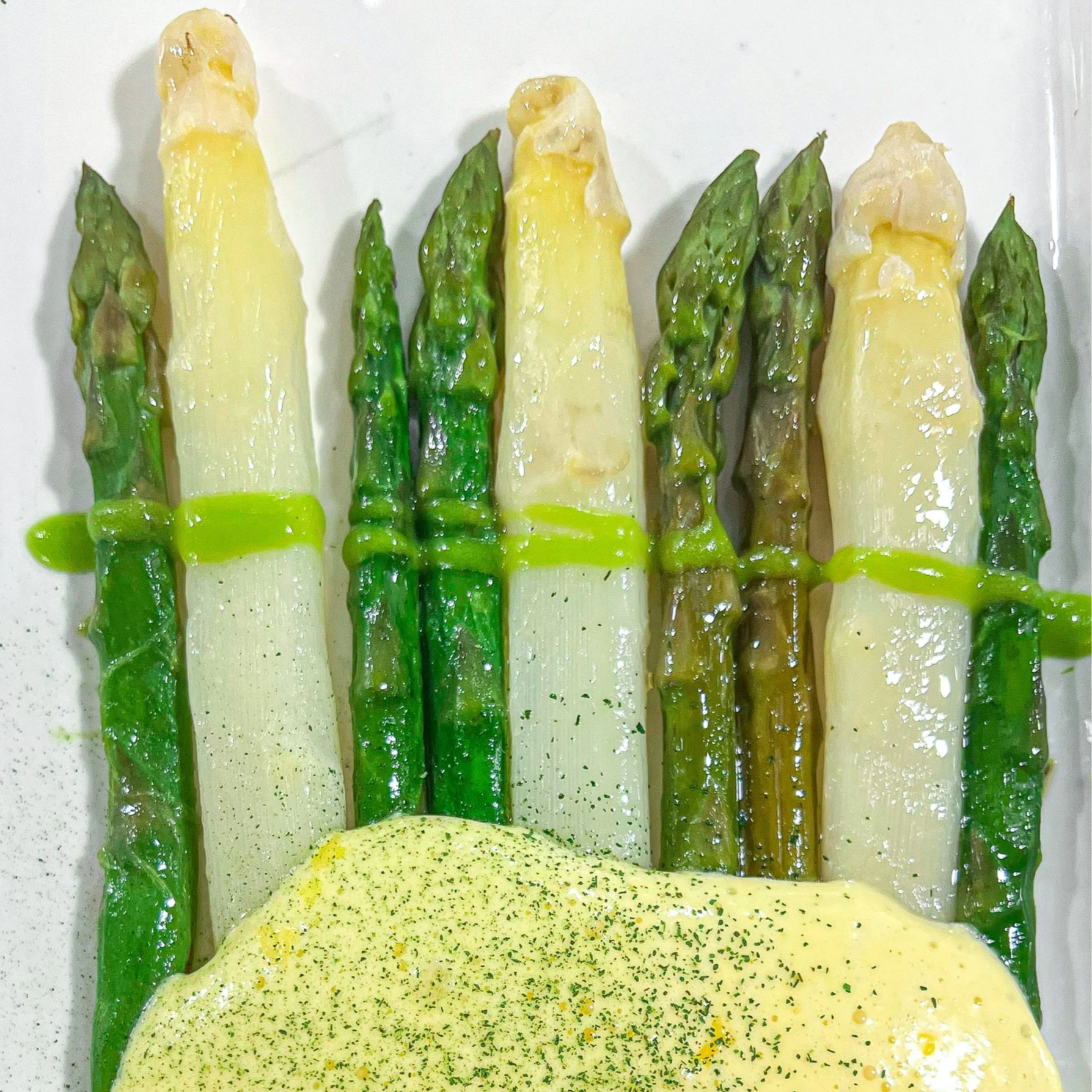 Spargeln Frühling Sauce Hollandaise
