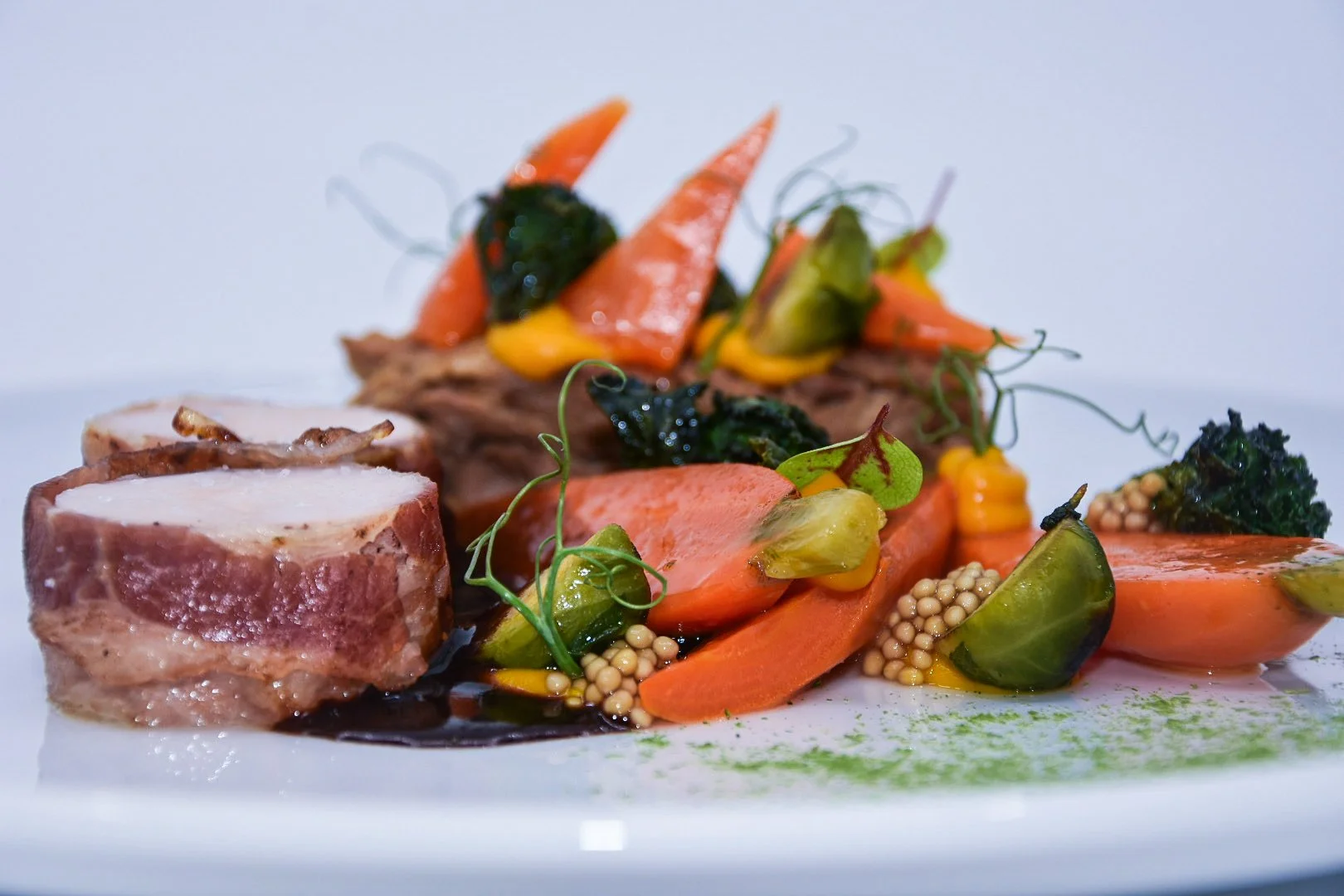 Gemüse Fleisch Hauptspeise