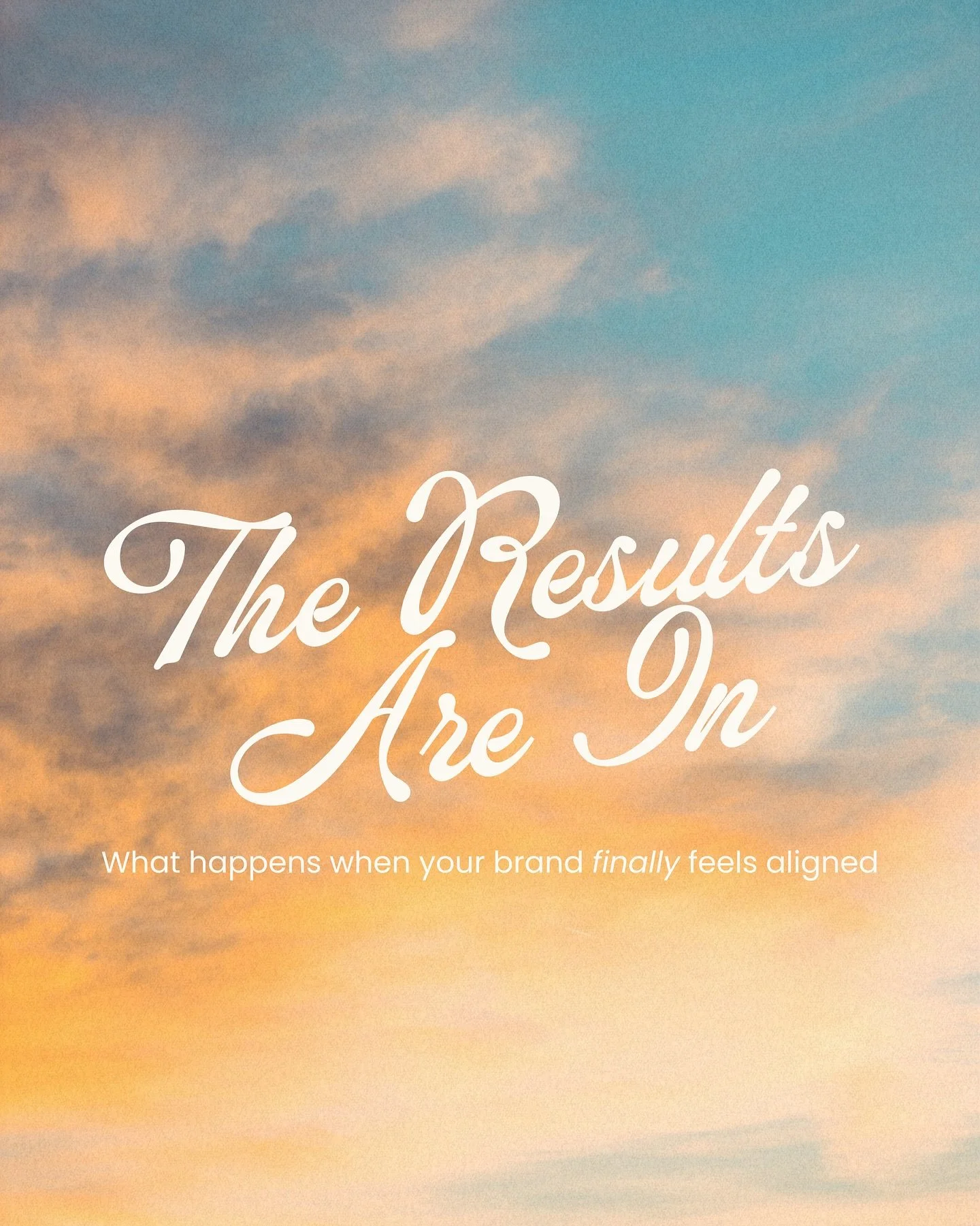 ✨ The results are in ✨ And this is what happens when your brand finally feels like you (just more elevated than you imagined).

These aren&rsquo;t just sweet texts&mdash;they&rsquo;re moments of clarity. Of confidence. Of clients finally feeling prou