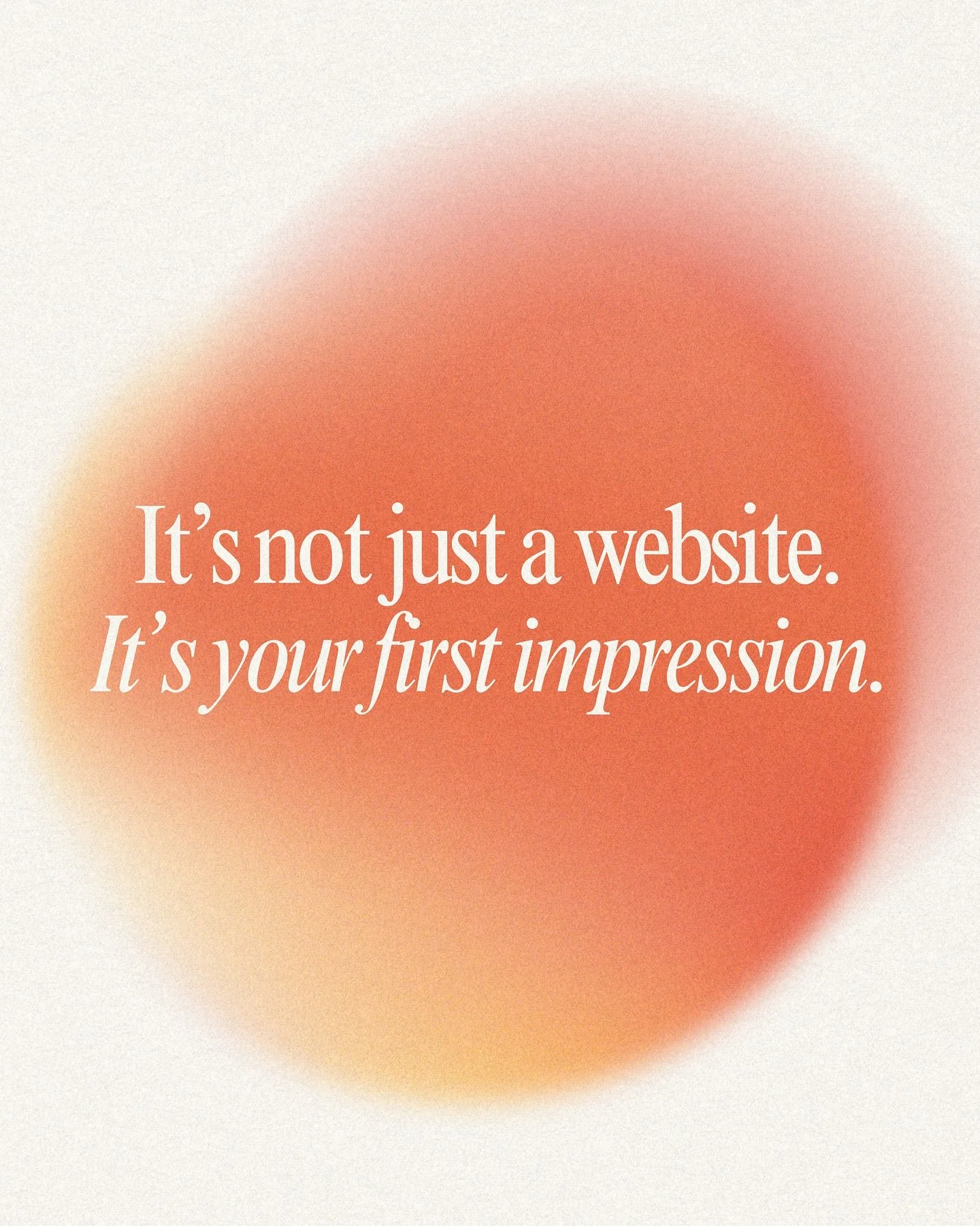 They say it takes just 50 milliseconds to form a first impression of your website. 
In that split second, your potential client decides: &rarr; Do I trust this business? &rarr; Do I feel aligned here? &rarr; Do I want to learn more&mdash;or click awa