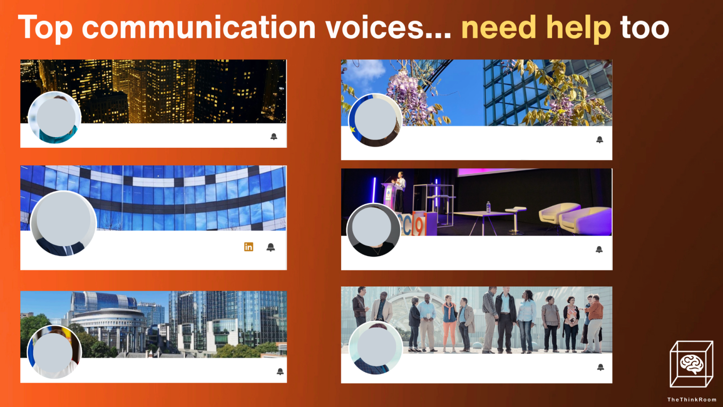 The think room titled top communication voices  need help too