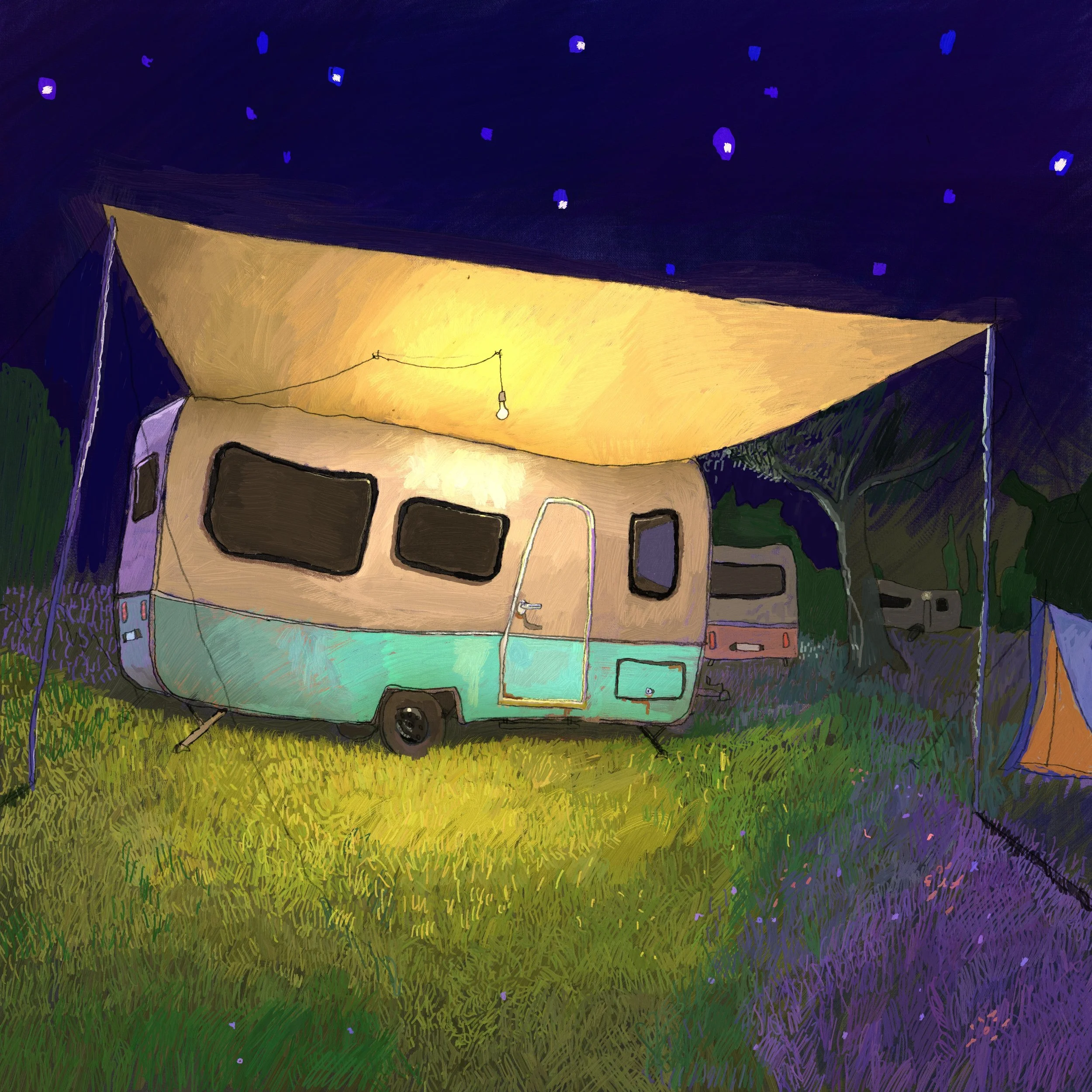 Camping at Night