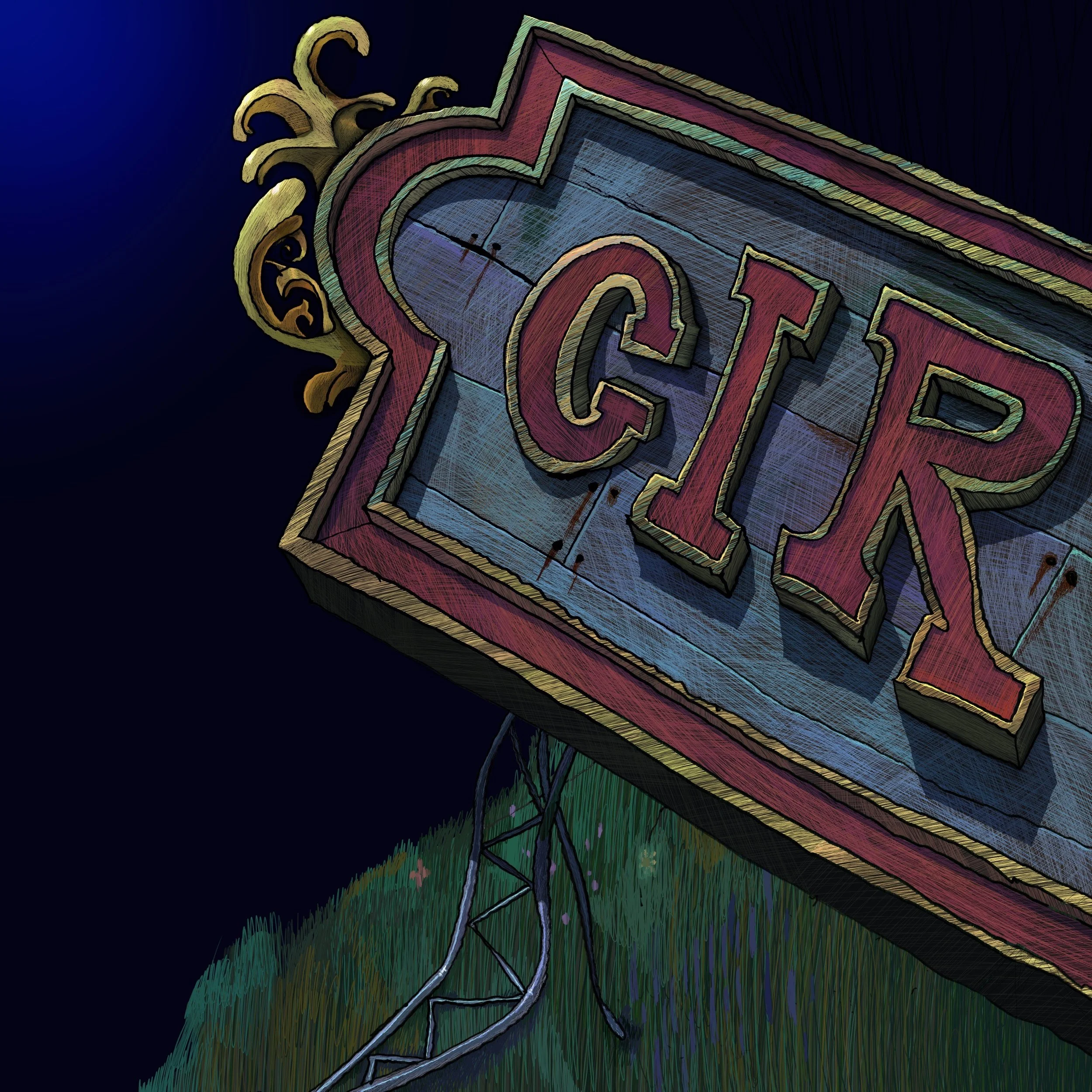 Circus Sign Singing Opera melodramatically