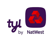 Logo of Tiu by NatWest, featuring purple and red colors