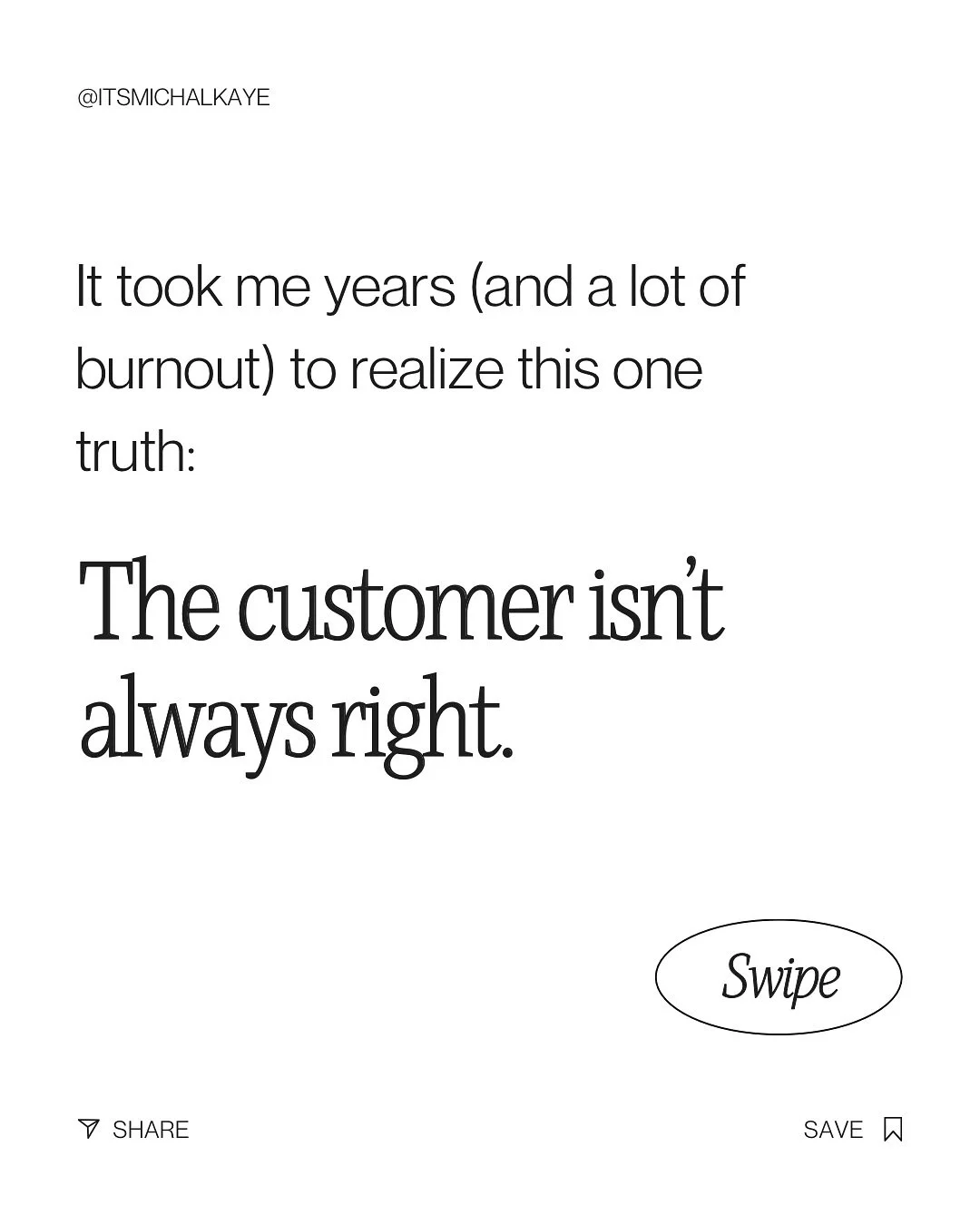 Here&rsquo;s the thing about boundaries &rarr; they don&rsquo;t push away the right clients. 
They attract them.

Because when you respect your time and your work, you teach others to do the same.

👉 Ready to hold your policies with confidence? DM m