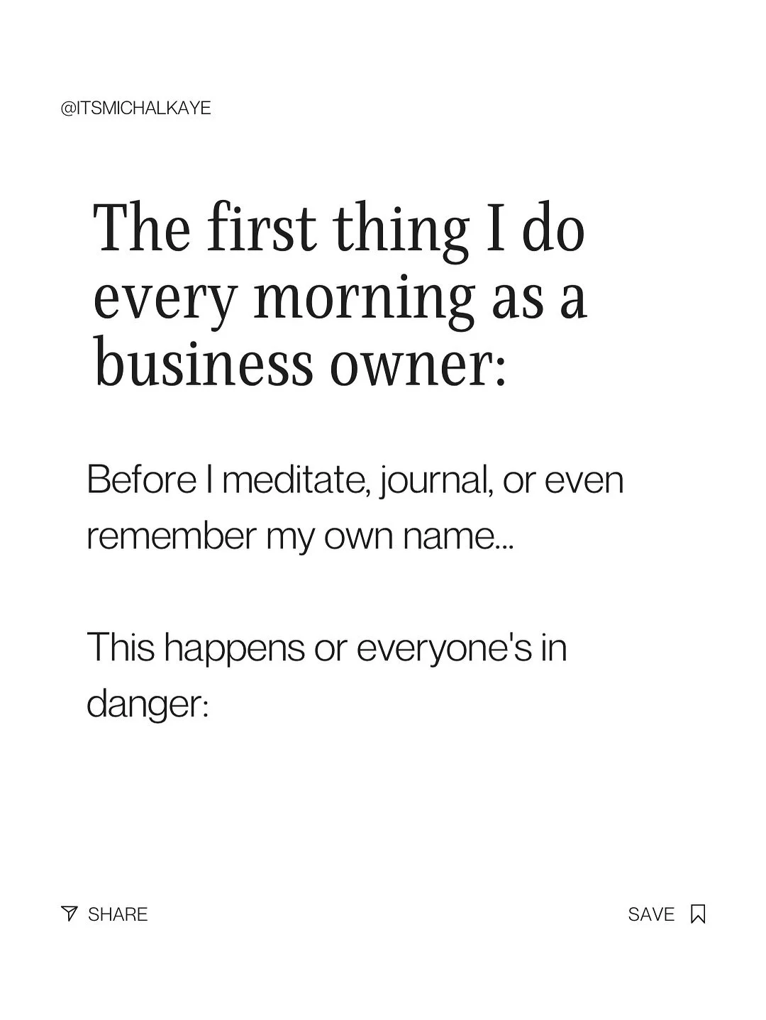 The most honest morning routine you&rsquo;ll see today.

Share with your fellow coffee-dependent entrepreneur ☕😂

	

#eventbusinesscoach #eventindustry #profitablebusiness #confidenceinbusiness #eventprofessionals
#eventindustry #consistentincome

(