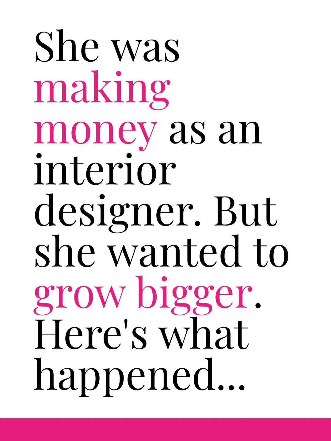 The text that changed everything.

&ldquo;I got the second car! Thank you for believing in me and thank you for showing me how we could afford it.&rdquo; 

That message came 8 weeks into working together. 

Next we raised her prices, and since that f
