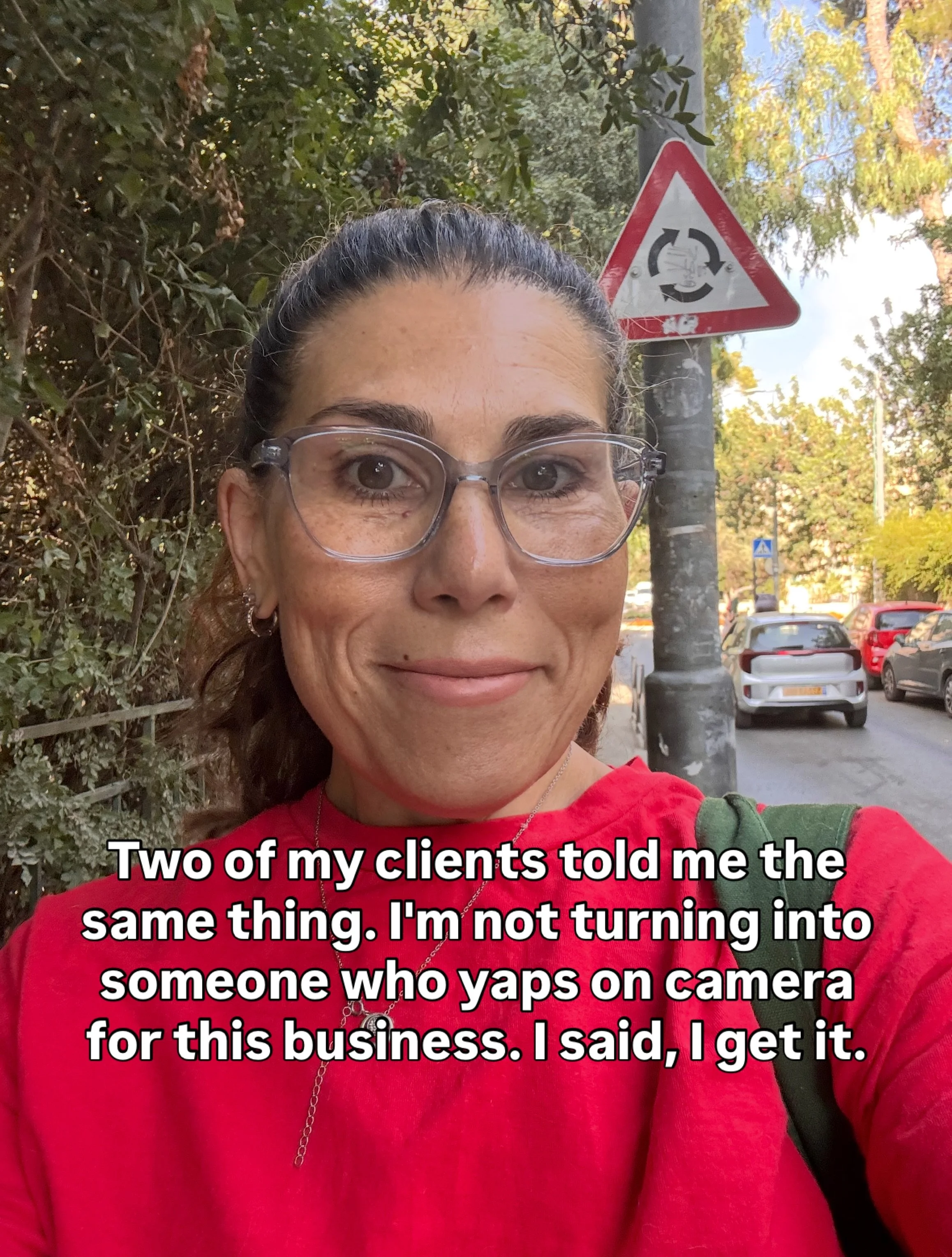 Two of my clients told me they&rsquo;d rather do anything than talk on camera. 

I get it. 

Not everyone signed up to become a reality Instagram star just because they started a business.

The thing about this app right now. People don&rsquo;t just 