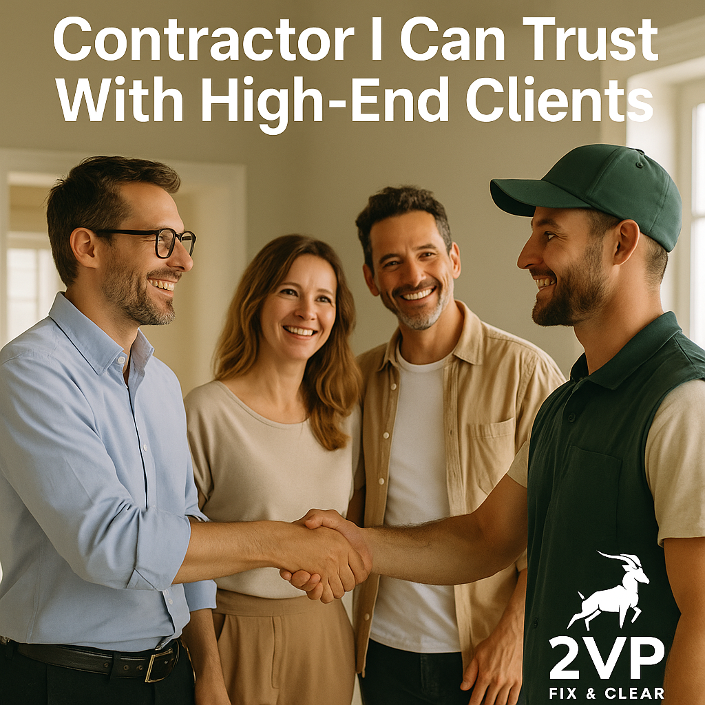 Contractor I Can Trust With High-End Clients