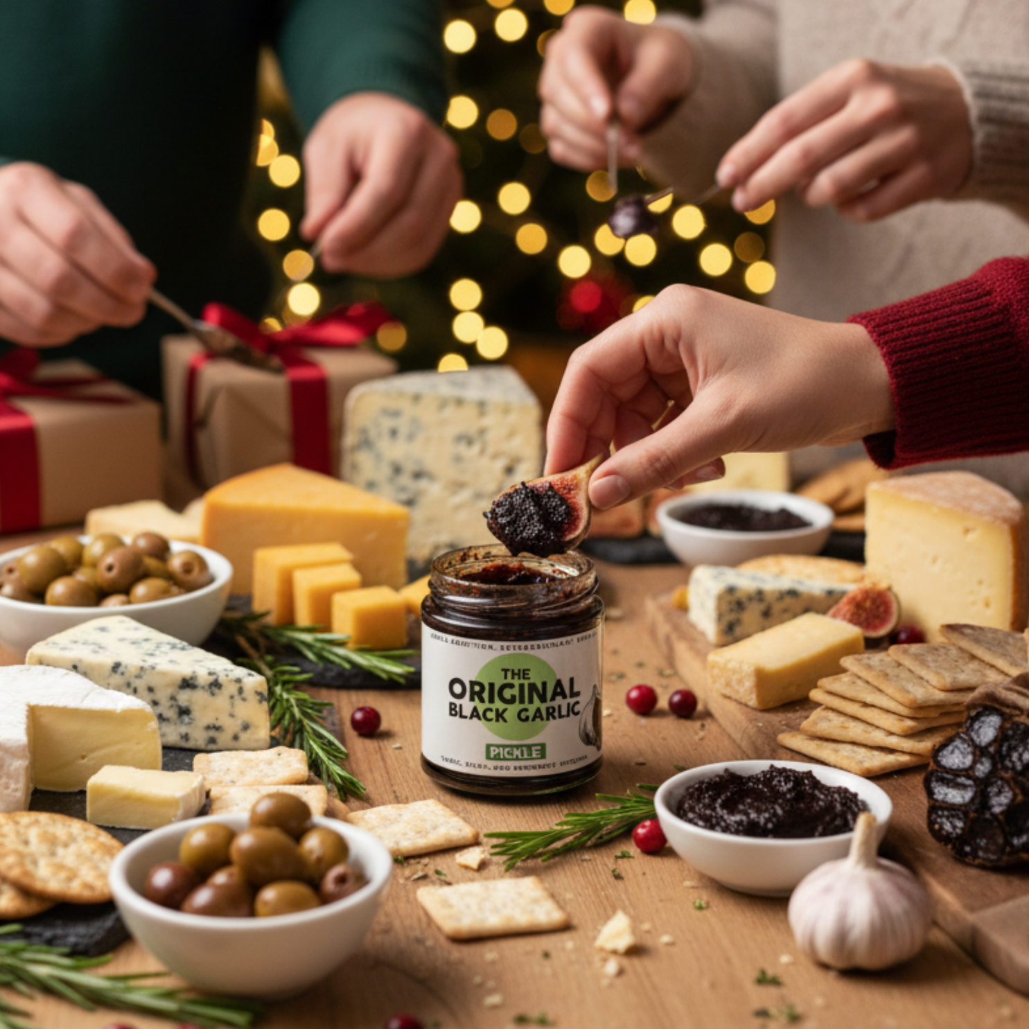 How to build the perfect Christmas cheese board with some black garlic magic!&nbsp;