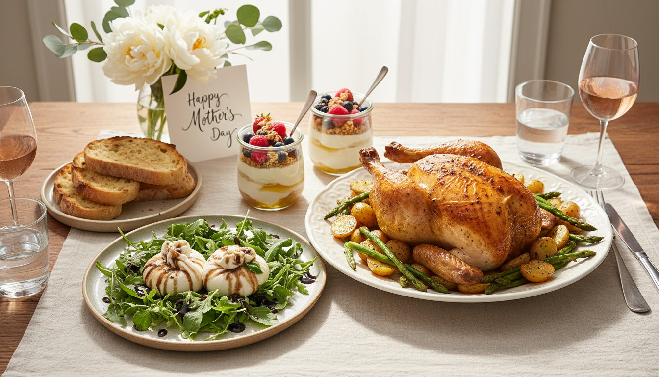 Mother’s Day Lunch Inspiration: A Simple 3-Course Menu