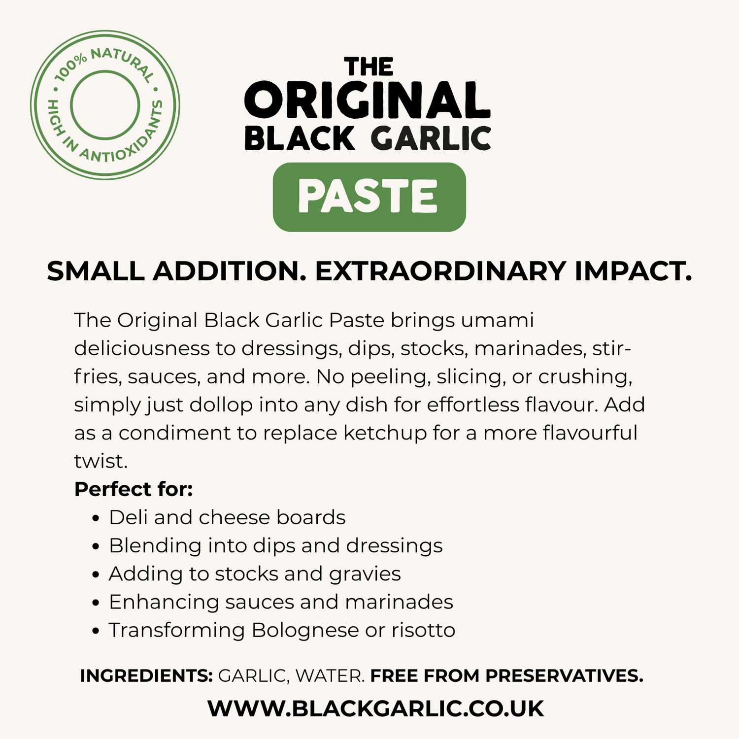 Black Garlic Paste – Instant Umami Deliciousness | The Original