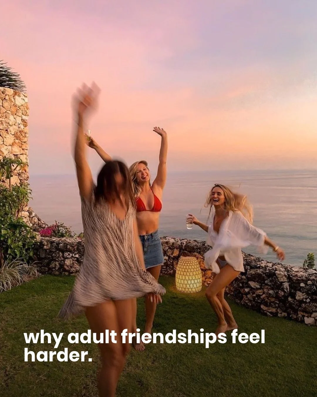 A lot of people think they&rsquo;re bad at friendship as adults when actually adult life just isn&rsquo;t designed for connection anymore 🌸

Everyone&rsquo;s busy, everyone&rsquo;s tired and most people are waiting for someone else to make the first
