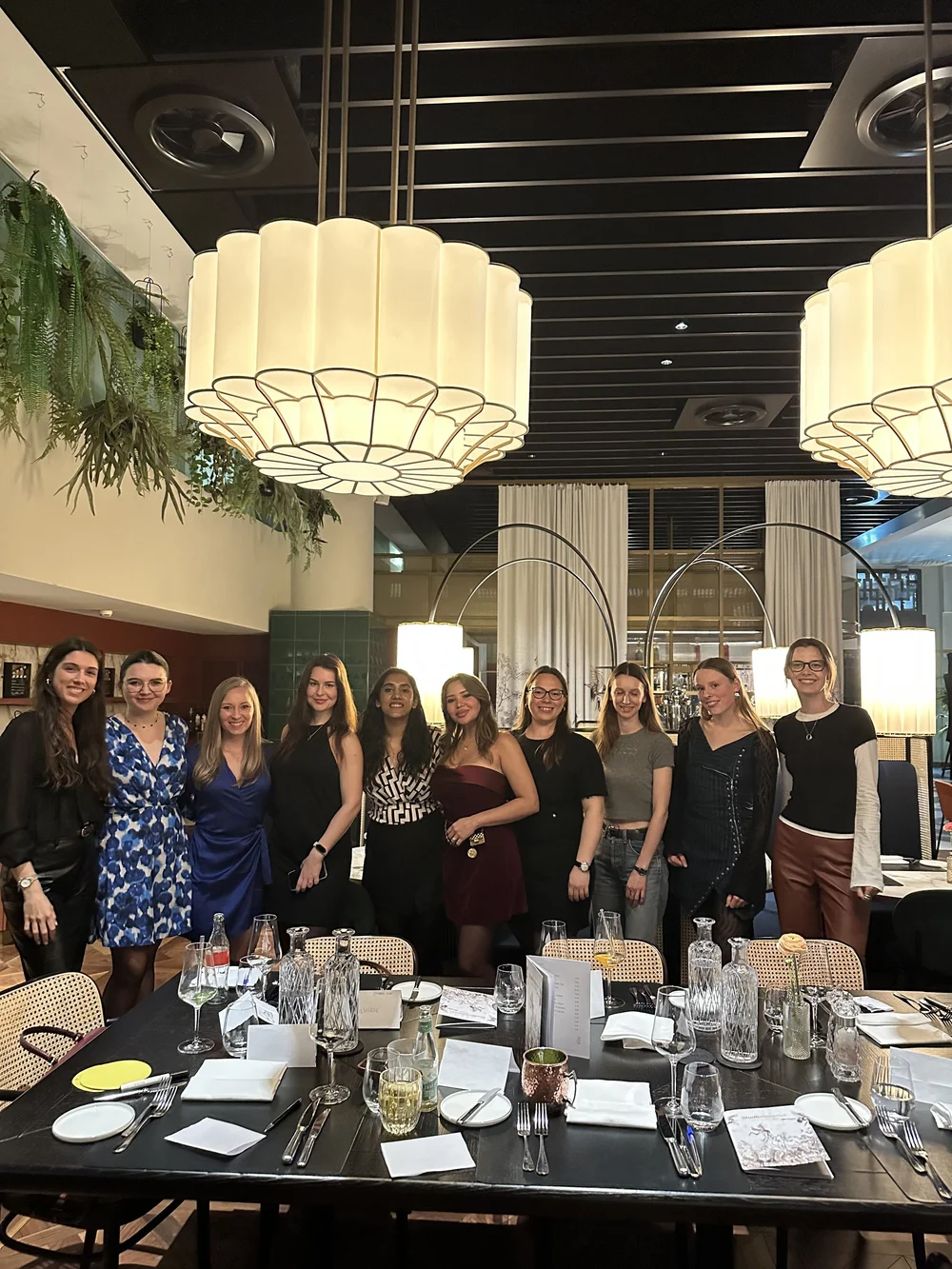 Girls around the table at Girls Night