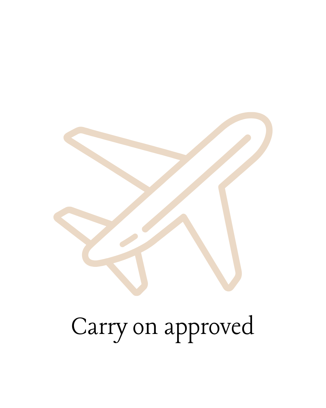 Minimalist line drawing of an airplane on a black background
