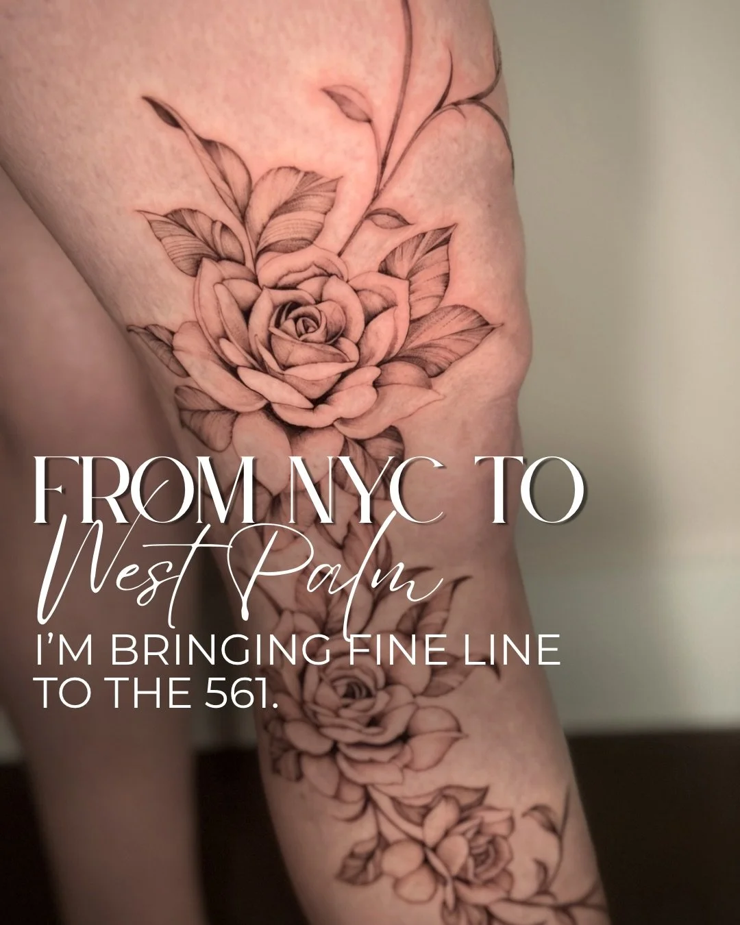 New city. Same devotion to the work.

I create fine line florals, botanicals, and microrealism in a private studio in West Palm Beach, designed around a quiet, intentional experience from consultation to close.

Summer availability is limited. If you