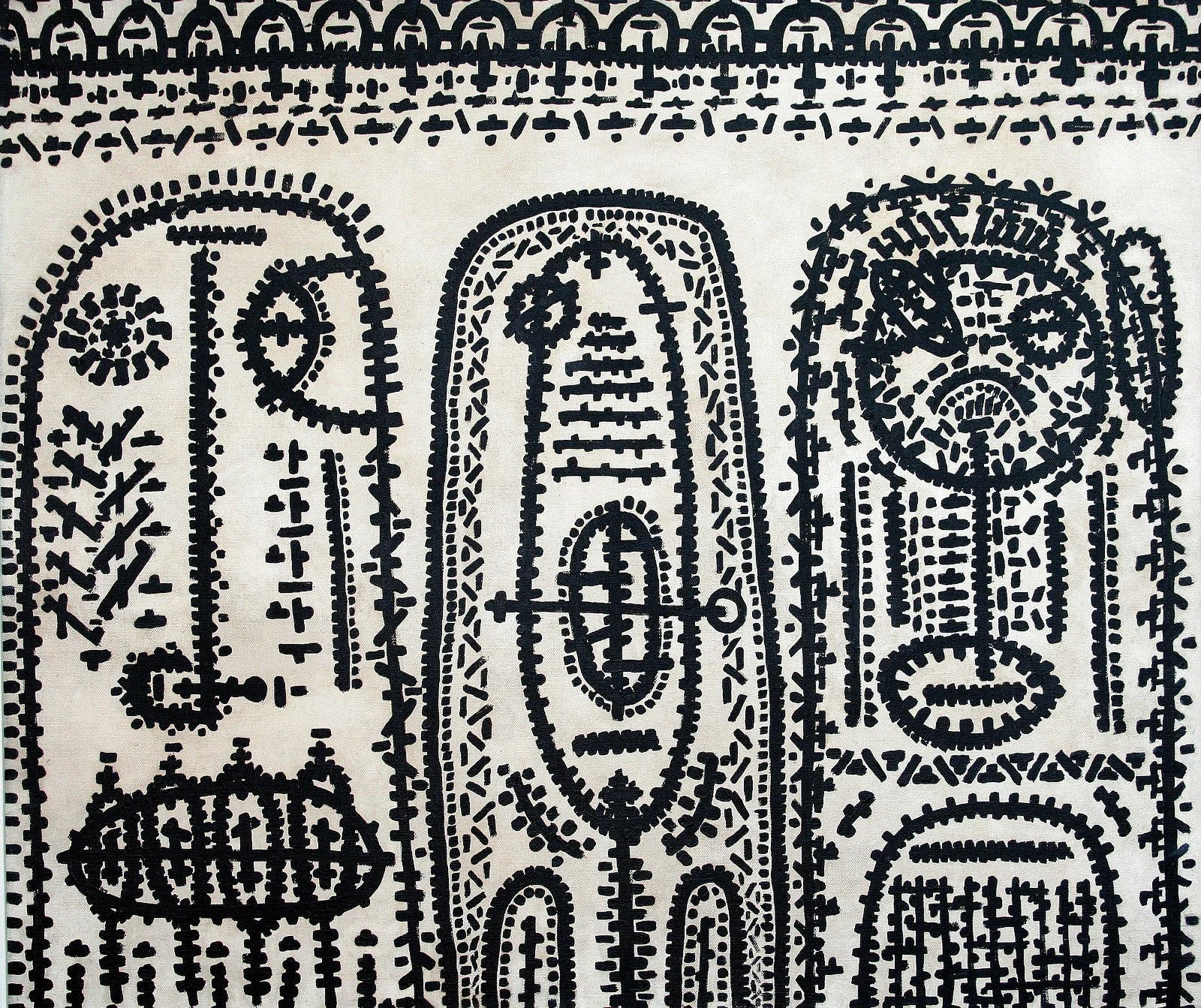 As três figuras I, 1969, óleo sobre tela, 46 x 56 cm