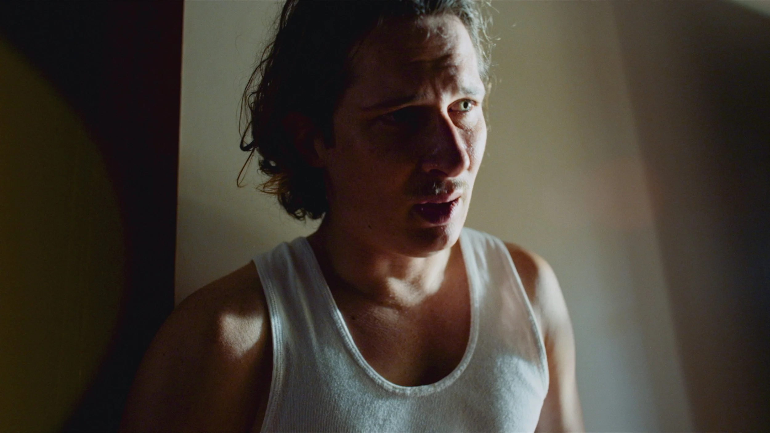 A man contemplating.