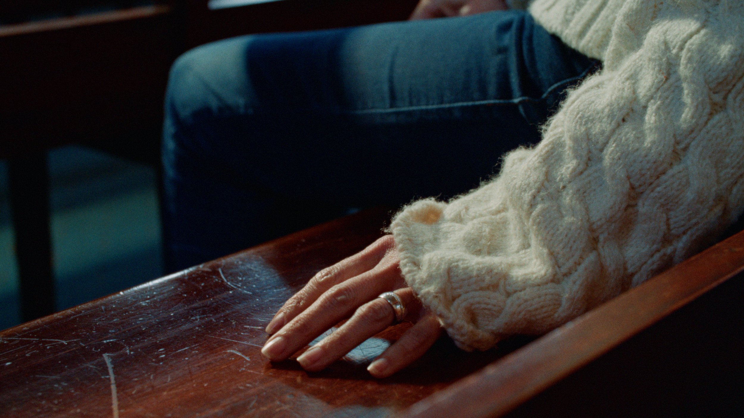 A women contemplating.