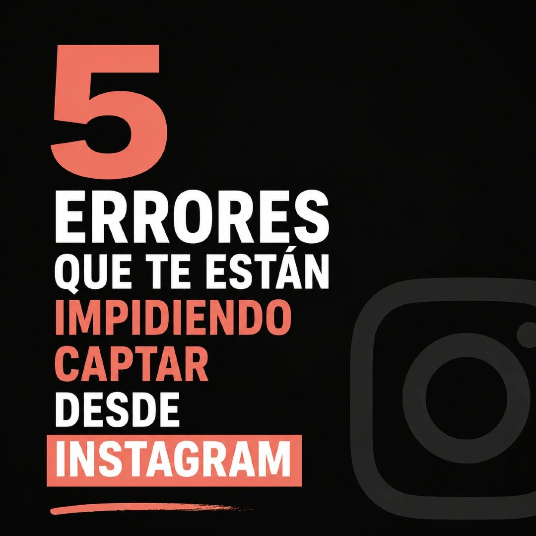 Si llevas tiempo publicando en Instagram como agente inmobiliario y no te llegan propietarios... probablemente est&aacute;s cometiendo alguno de estos 5 errores.

No es que no tengas talento. Es que nadie te ha ense&ntilde;ado qu&eacute; funciona de 