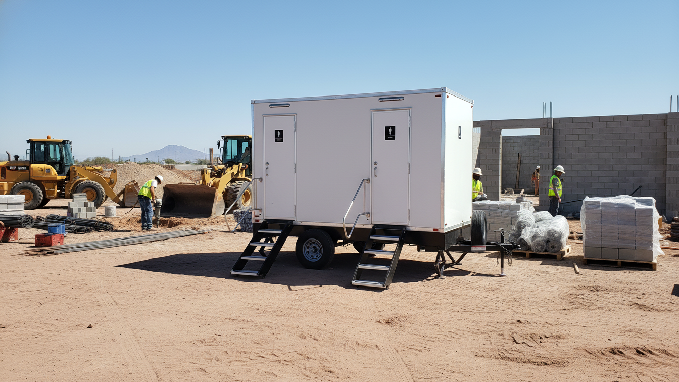 Restroom Rental Trailer Construction Long Term Phoenix AZ