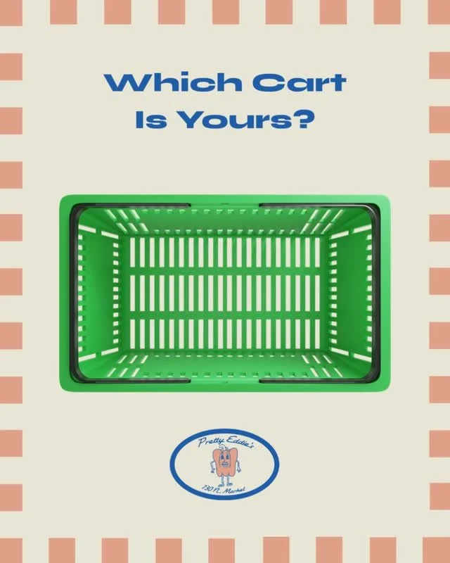 which random cart would you pick of PE essentials? 🍯🫑🍌
#prettyeddies #groceryshopping #everydayessentials