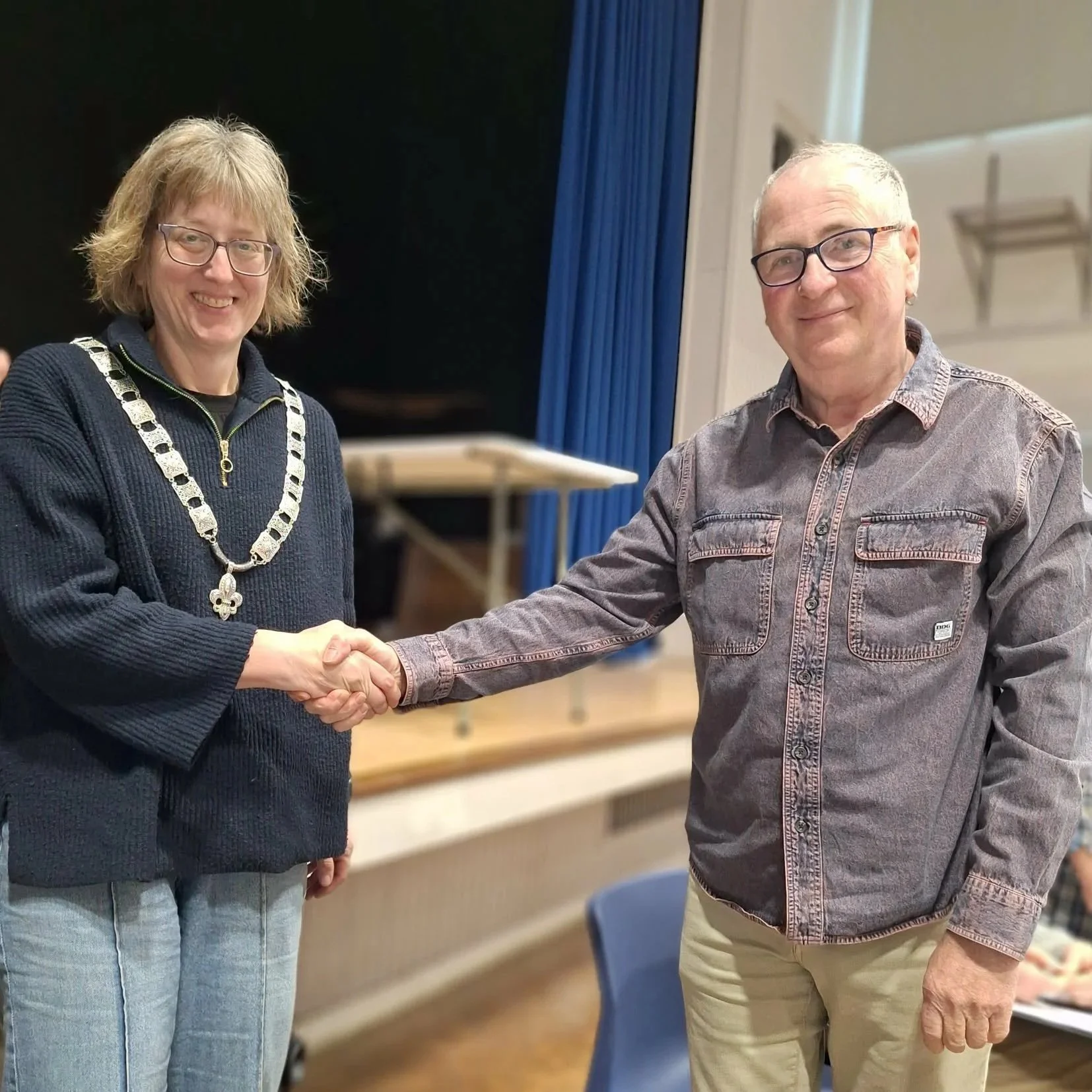 Chairman David Steward appointing Heather Hayward as EKDA President