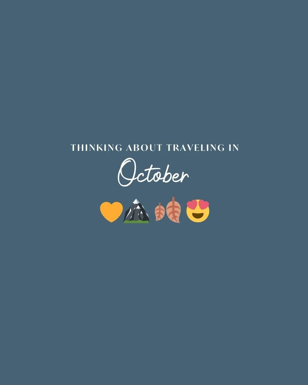 🍂 Thinking about an October trip? Here&rsquo;s the truth:

✅ Smaller crowds + better prices
✅ Fall vibes, festivals, and cozy city breaks
❌ Less beach weather + hurricane season risks
❌ Some towns close for the season + shorter daylight hours

Octob
