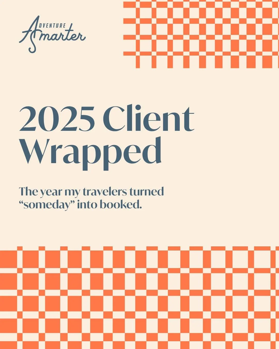 Your Spotify Wrapped shows your top artists.
Mine shows your top adventures. 🎶✈️

114 trips.
321 travelers.
32 countries.
And one very grateful travel advisor. 💛

Thanks for making 2025 unforgettable&mdash;now let&rsquo;s see what 2026 has in store