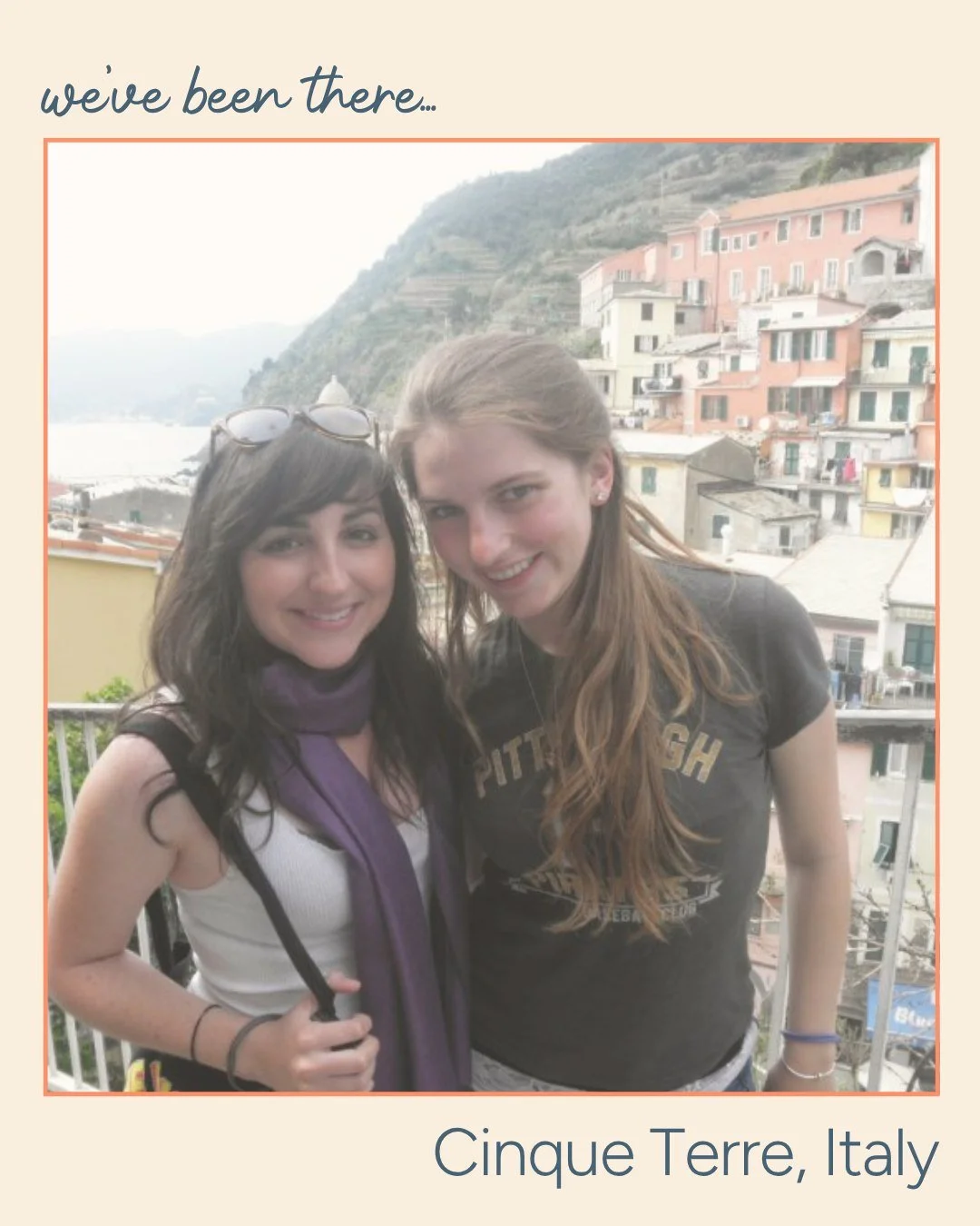 Cinque Terre magic with one of my favorite travel friends ✨

We explored the five towns from Vernazza to Monterosso, hiking the Cinque Terre trails in the pouring rain, eating pesto in every village, and soaking up that peaceful, crowd-free early-sea