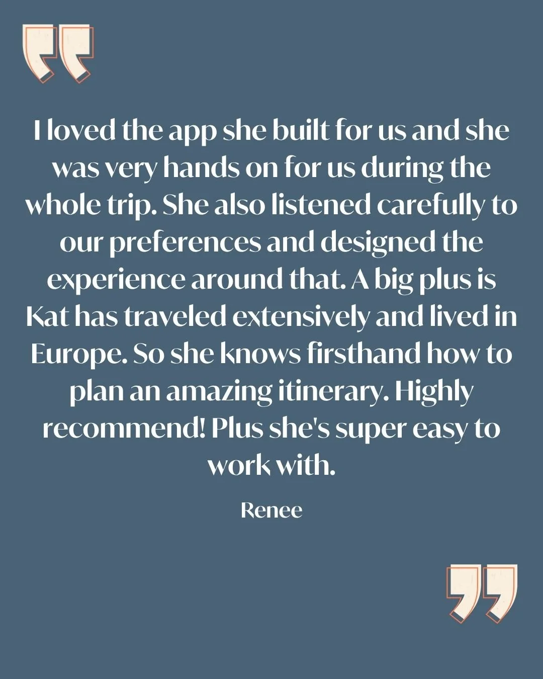 Client words like this hit me every single time.

I pour a lot into these trips &mdash; the planning, the details, the app, the adjustments, the late-night messages, the &ldquo;let&rsquo;s make this even better&rdquo; moments &mdash; because I know h