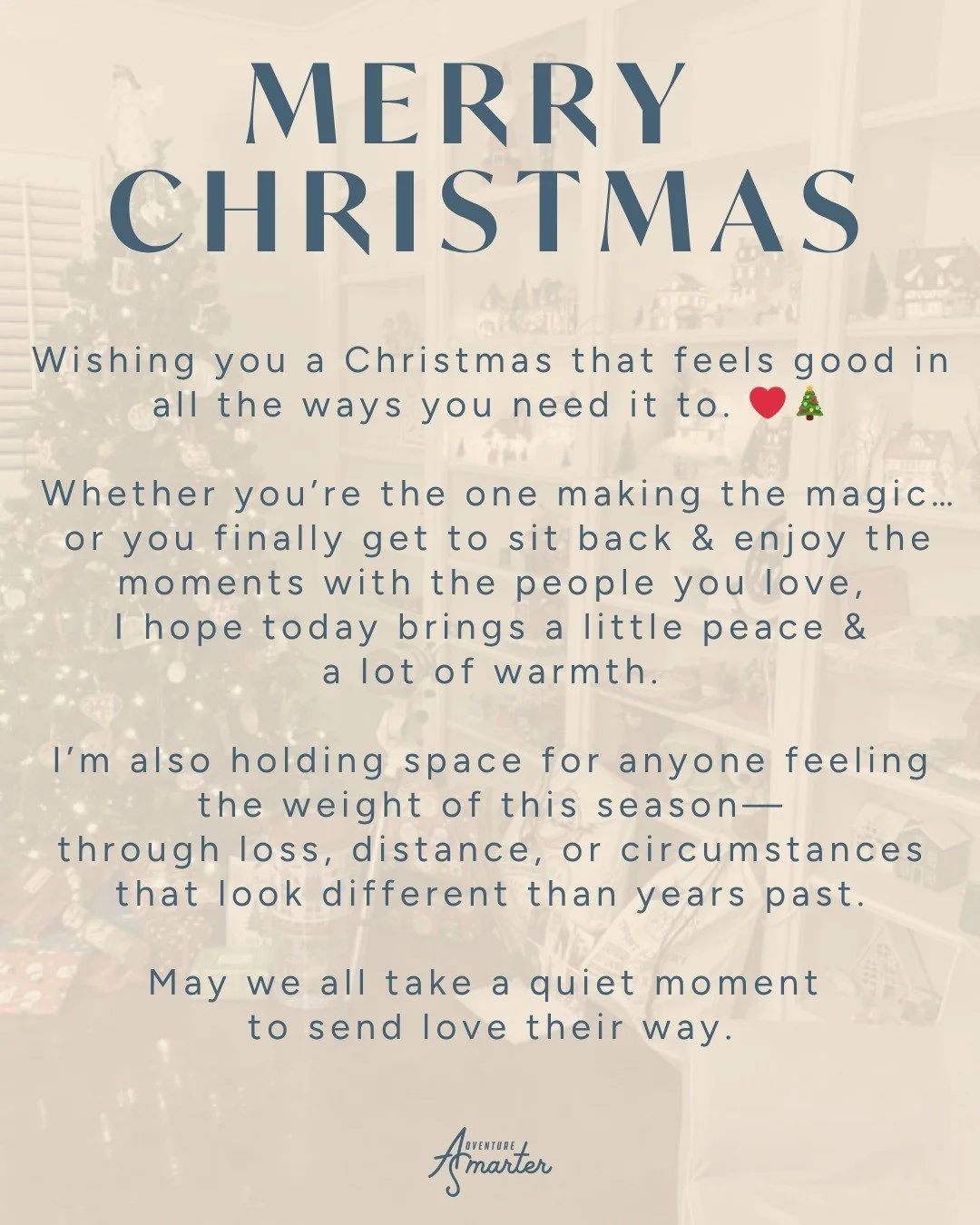 Merry Christmas, friends. ❤️🎄
I hope today feels good to you &mdash; whether you&rsquo;re the one making the magic happen or you finally get to slow down and enjoy the people you love.

I&rsquo;m also thinking of anyone who&rsquo;s feeling the weigh