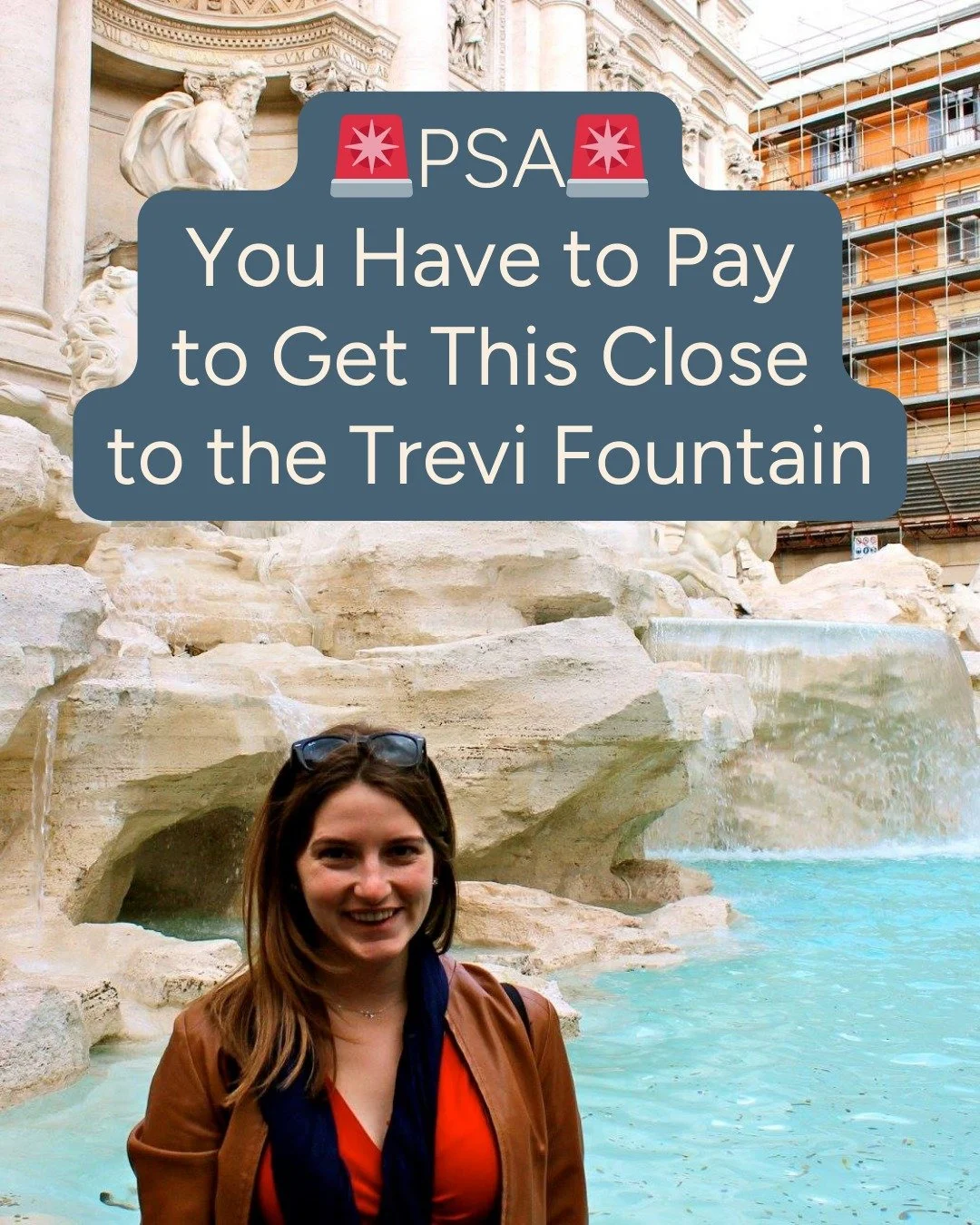 🚨 Rome PSA you actually need 🚨

Yes &mdash; if you want that close-up Trevi Fountain moment during the day, there&rsquo;s now a small fee.

And honestly? I&rsquo;m not mad about it.

&euro;2 to avoid shoulder-to-shoulder crowds, wandering hands, an
