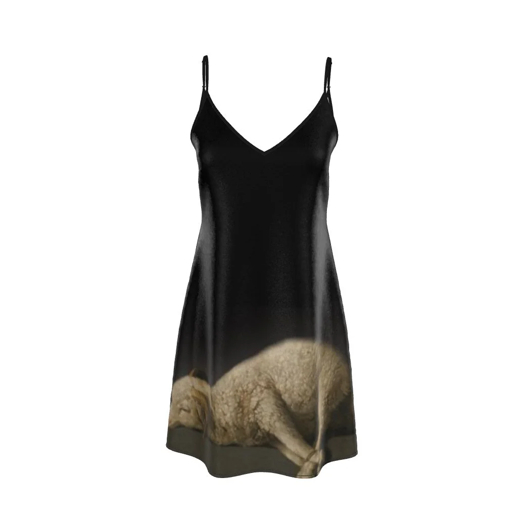 SACRIFICIAL LAMB SLIP IN BLACK