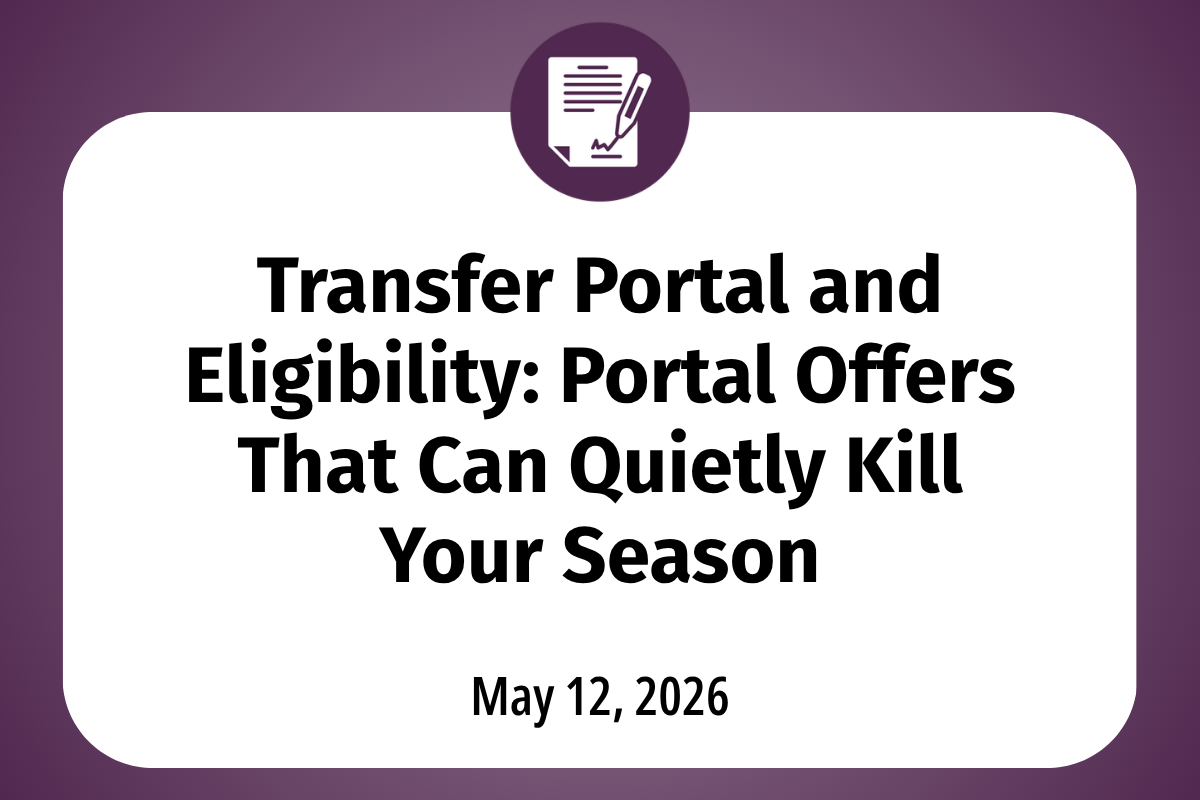 Transfer Portal and Eligibility: Portal Offers That Can Quietly Kill Your Season