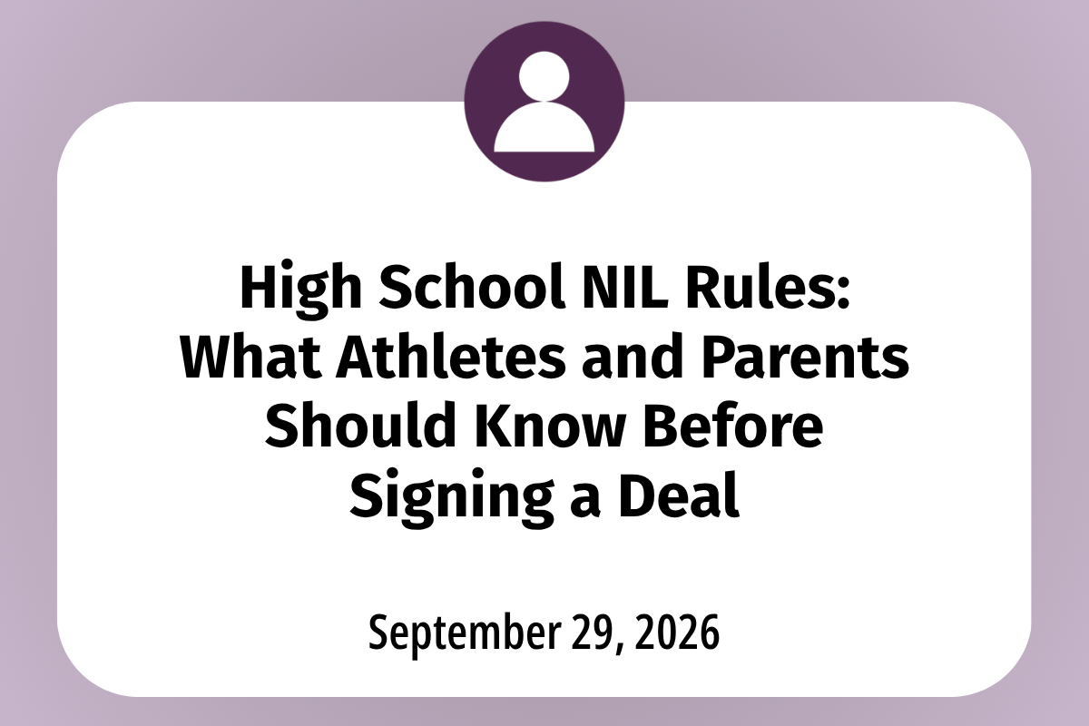       
  
    High School NIL Rules: What Athletes and Parents Should Know Before Signing a Deal  High School NIL can create real opportunities for student-athletes, but a paid social-media post, local endorsement, camp appearance, or merchandise dea