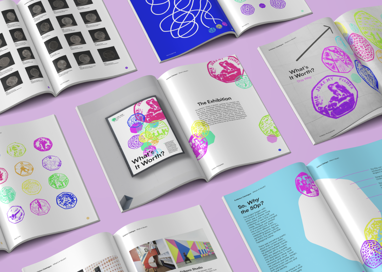 Exhibition catalogue layouts