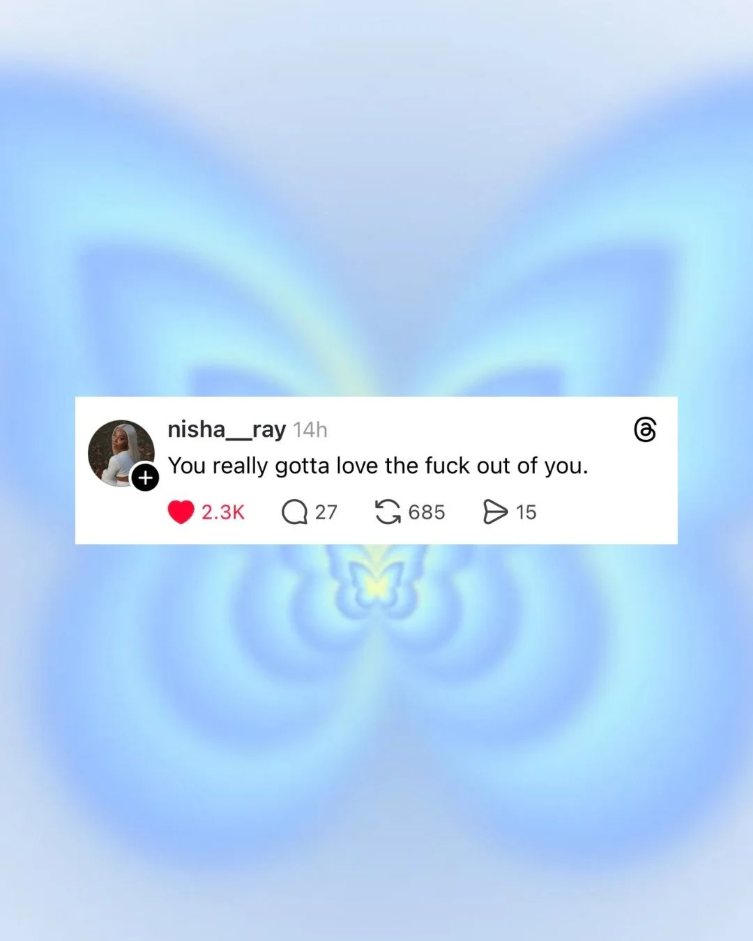 repeat after me: I am the love of my life 💘