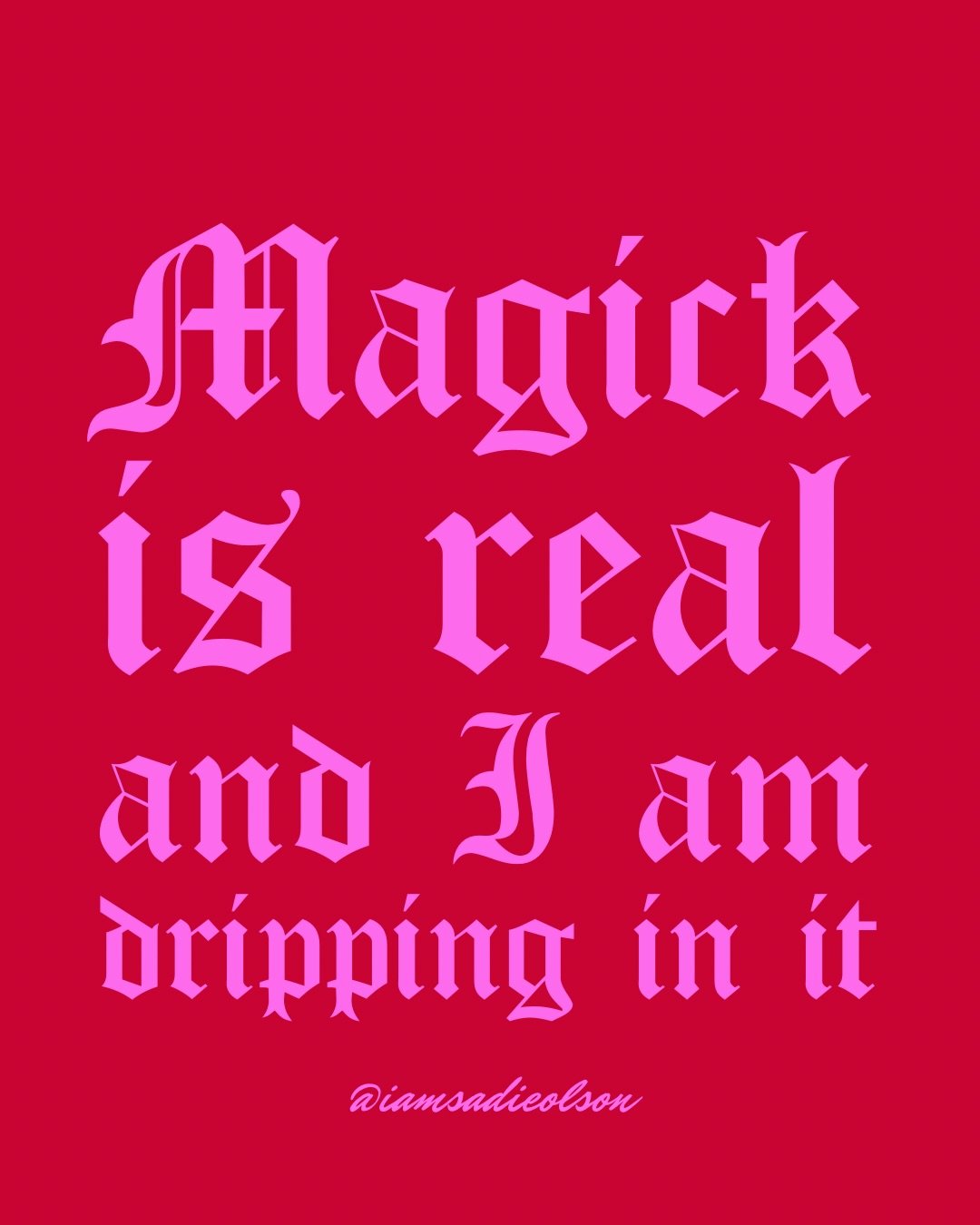 comment GET WITCHY for my most comprehensive, juicyyyy beginners guide to witchcraft and manifestation!

hi, btw! I&rsquo;m Sadie, curator of the Hot Witch Universe (welcome!!) and obsessed with the neuroscience behind the magick. I teach you how to 