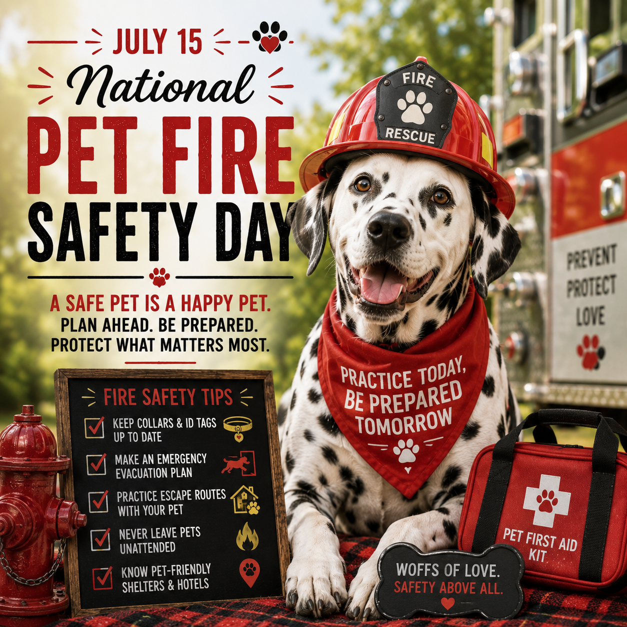 National Pet Fire Safety Day