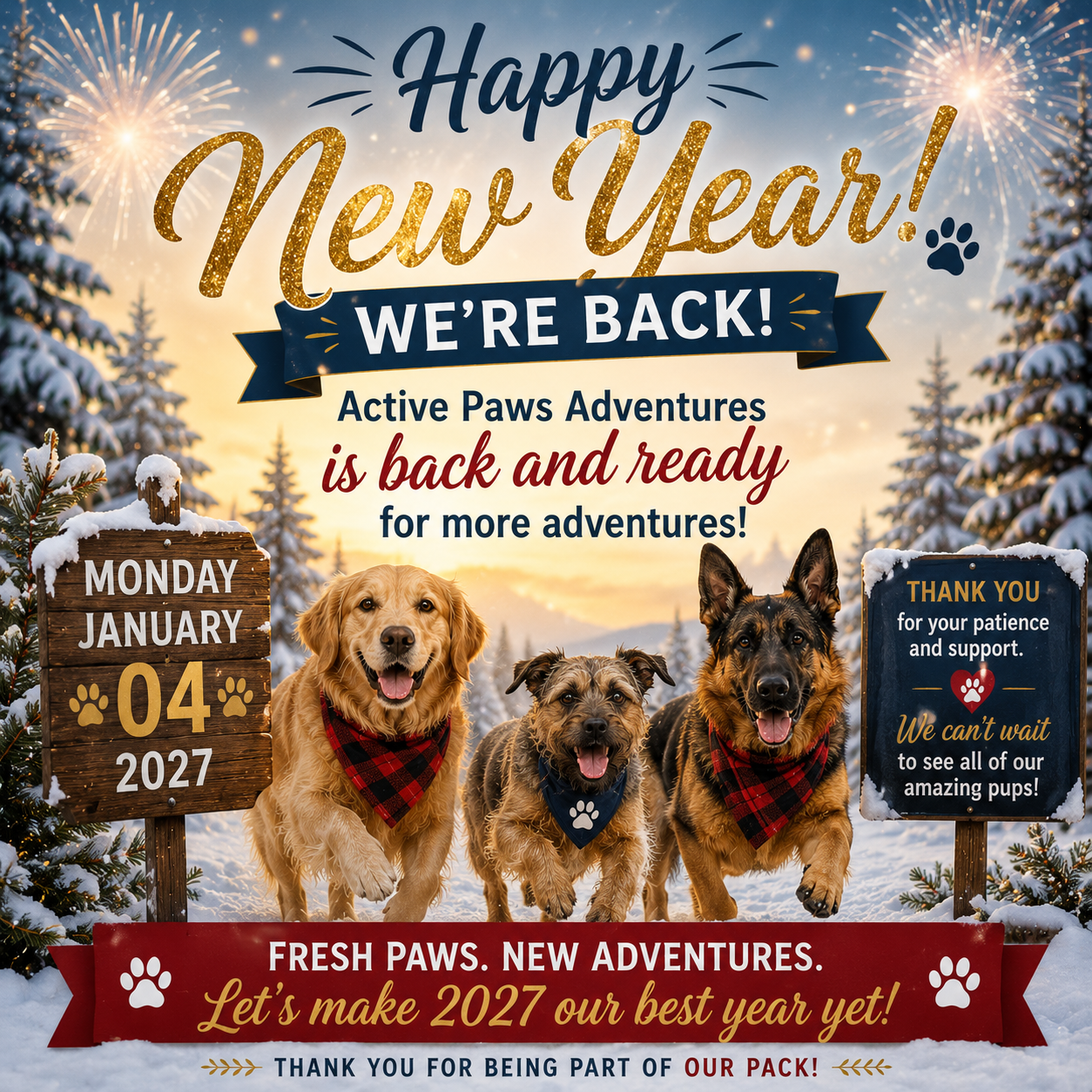 Happy New Year — We're Back!