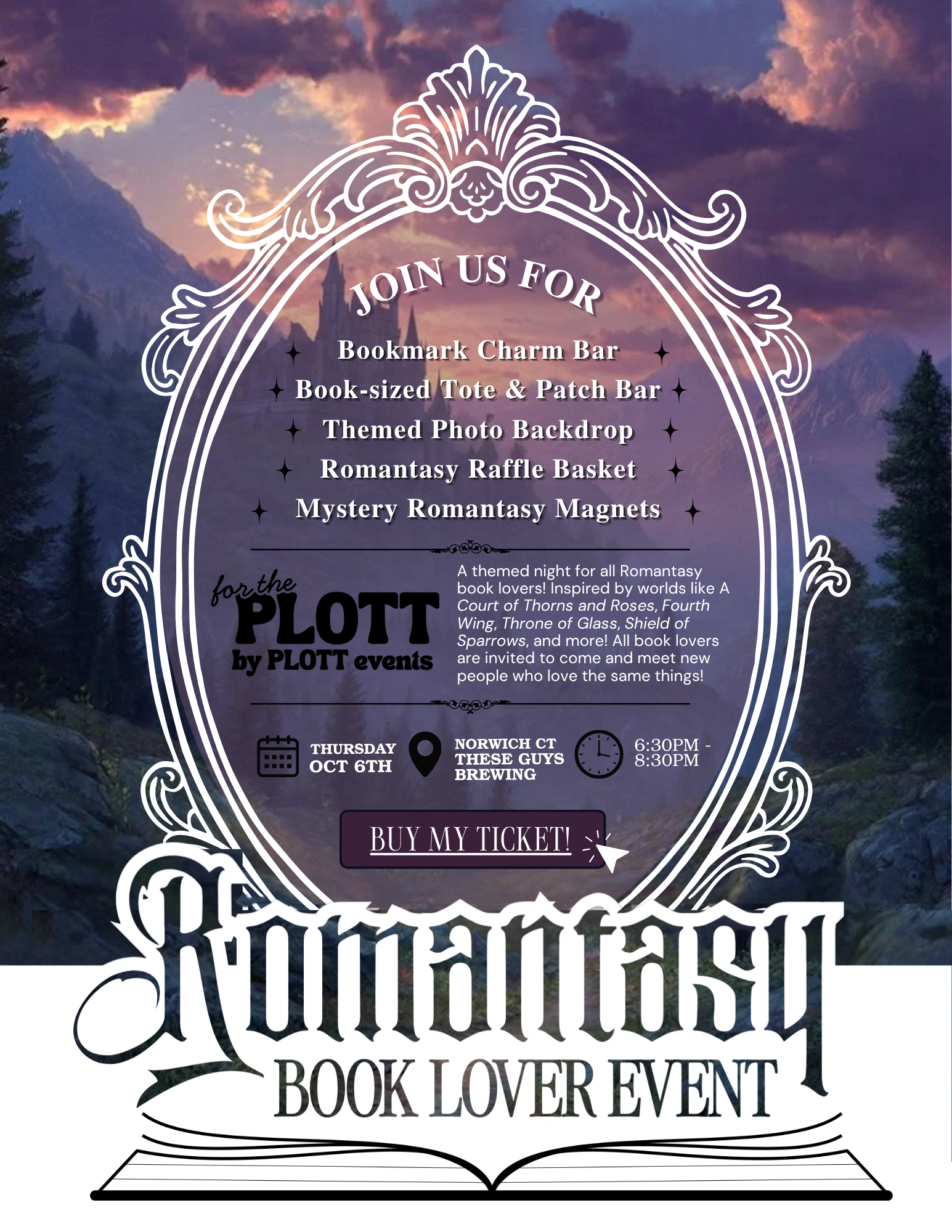 Romantasy Book Lover Event - For the PLOTT
