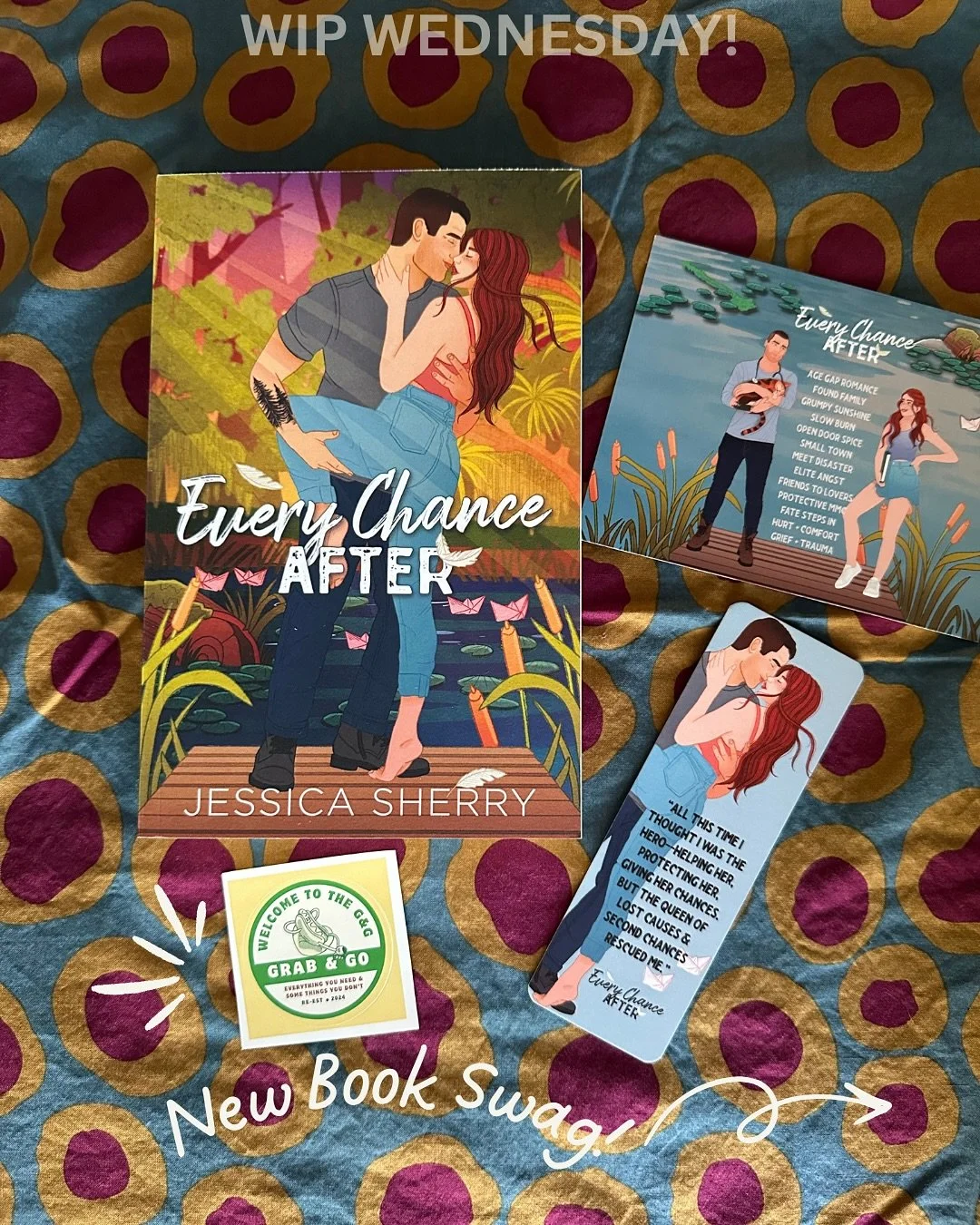 It’s WIP Wednesday & I’ve created NEW BOOKISH SWAG!! 
🤔 Indie authors know this job isn’t just about writing books. It’s about considering everything that goes along with those amazing books. With so many in-person event