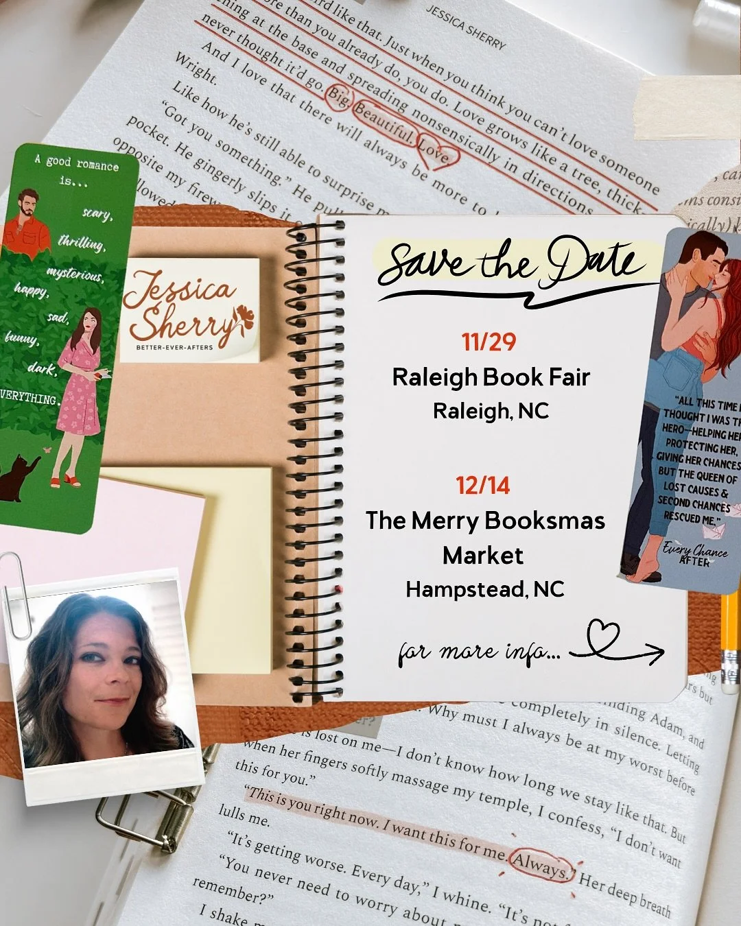 📚 TWO WEEKS UNTIL THE RALEIGH BOOK FAIR!

It&rsquo;s my first author signing event @raleighironworks and with @frontpaigemedia! I&rsquo;m sooooo excited!

AND two weeks later, I&rsquo;ll be finishing my Christmas shopping with @Badbsbooks_ilm at The