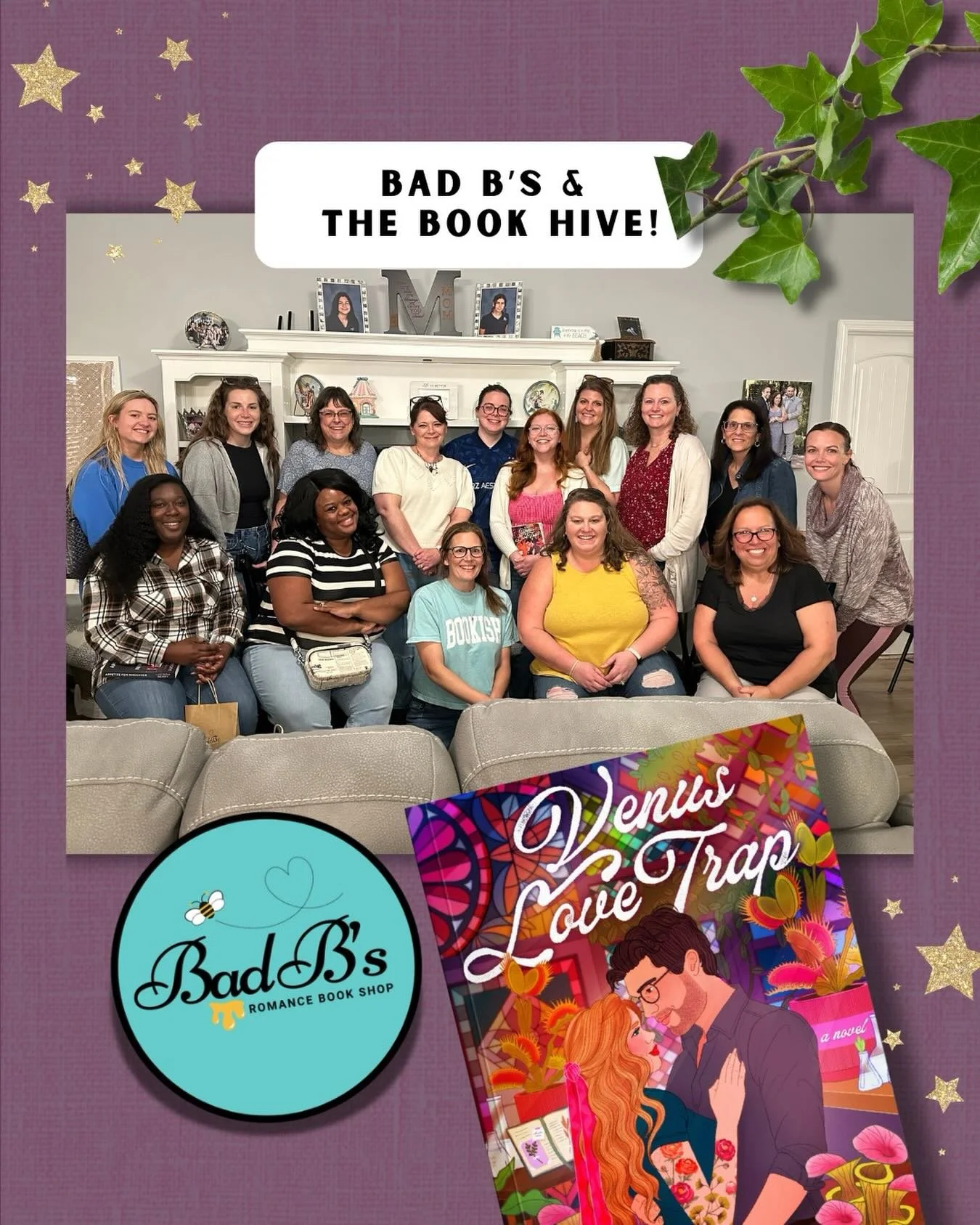 THANK YOU @badbsbooks_ilm &amp; the Book Hive for inviting me to talk about books and my new release Venus Love Trap last night! I had so much fun with this amazing group of insightful women. 

It&rsquo;s such a delight to spend time with bookish kin